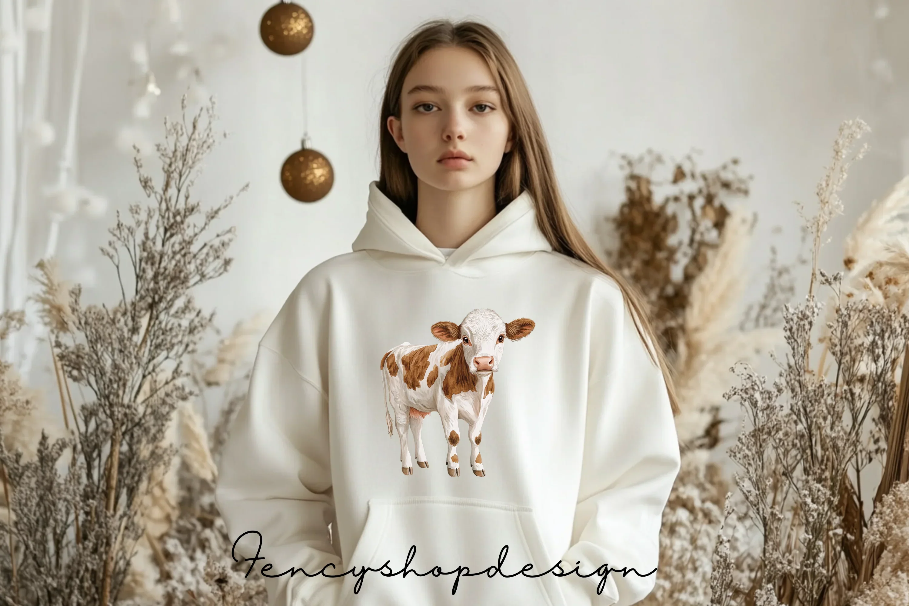 Cute Farm Cow Clipart Bundle - Image 6