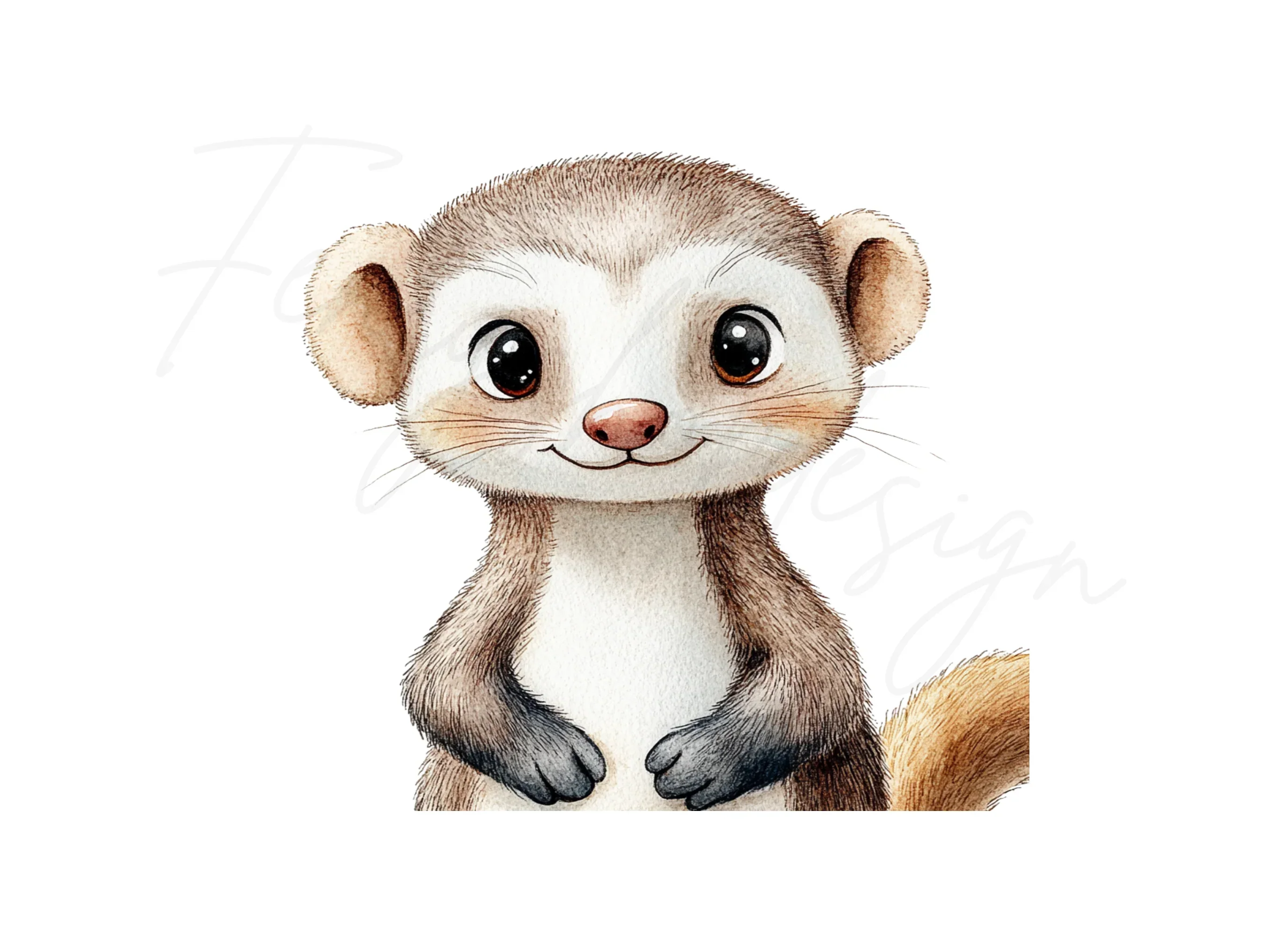 Cute Ferret Clipart Bundle - Image 3