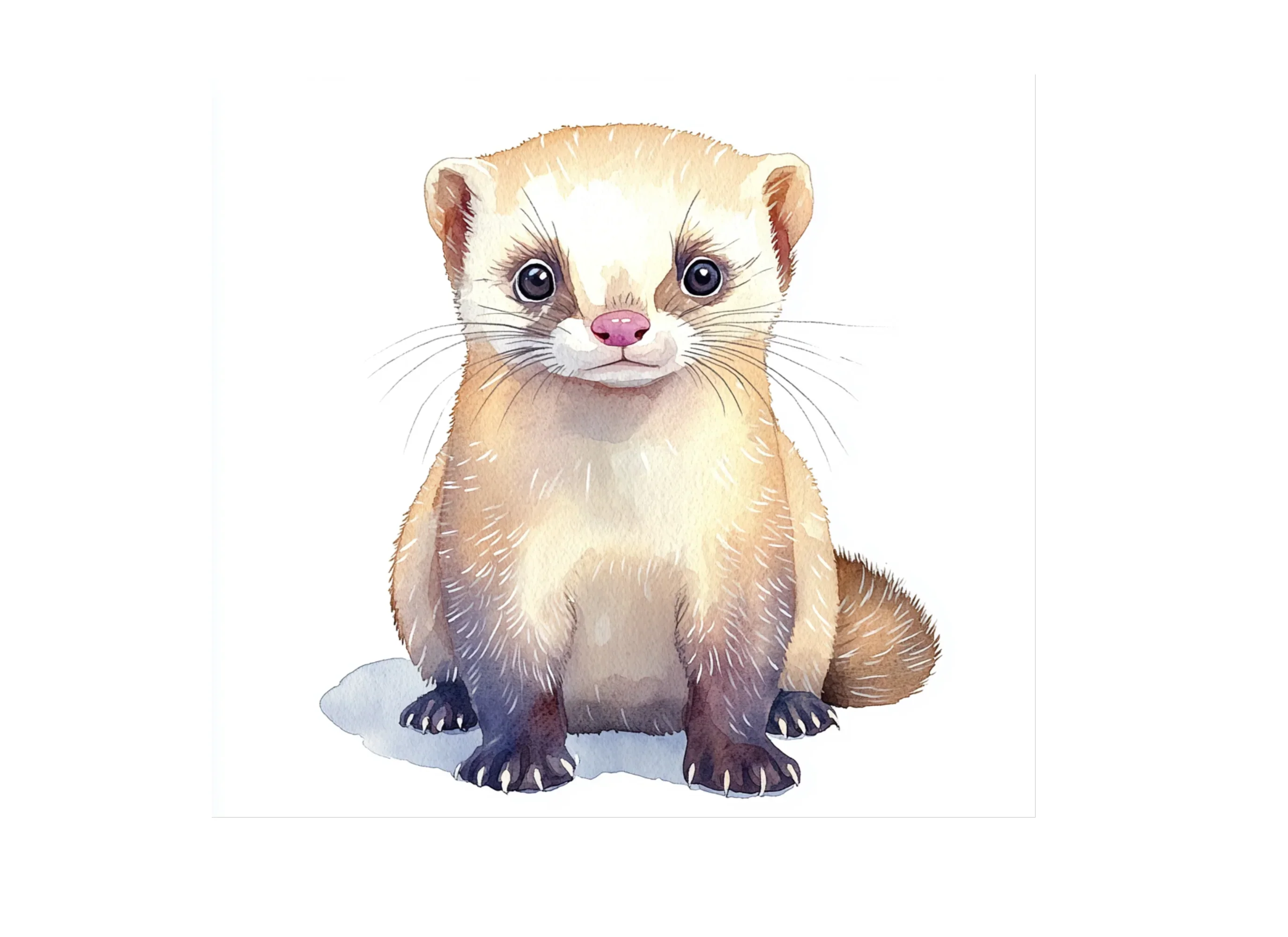 Cute Ferret Clipart Bundle - Image 3
