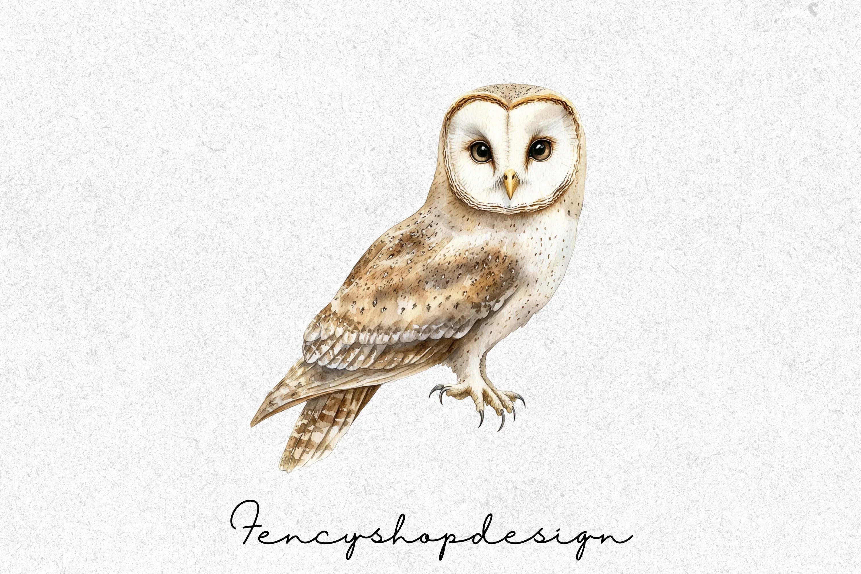 Cute Floral Owl Clipart Bundle - Image 3
