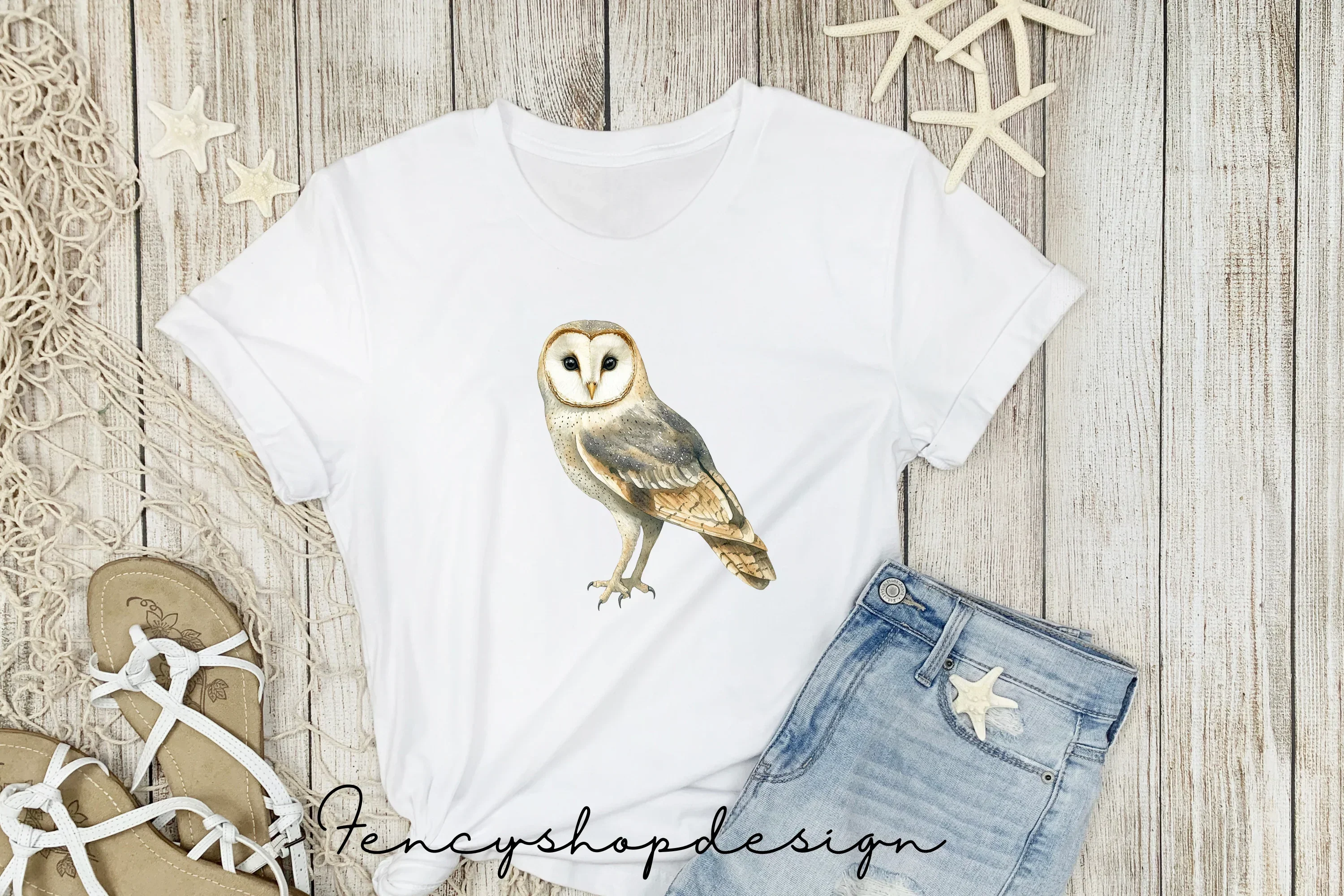 Cute Floral Owl Clipart Bundle - Image 5
