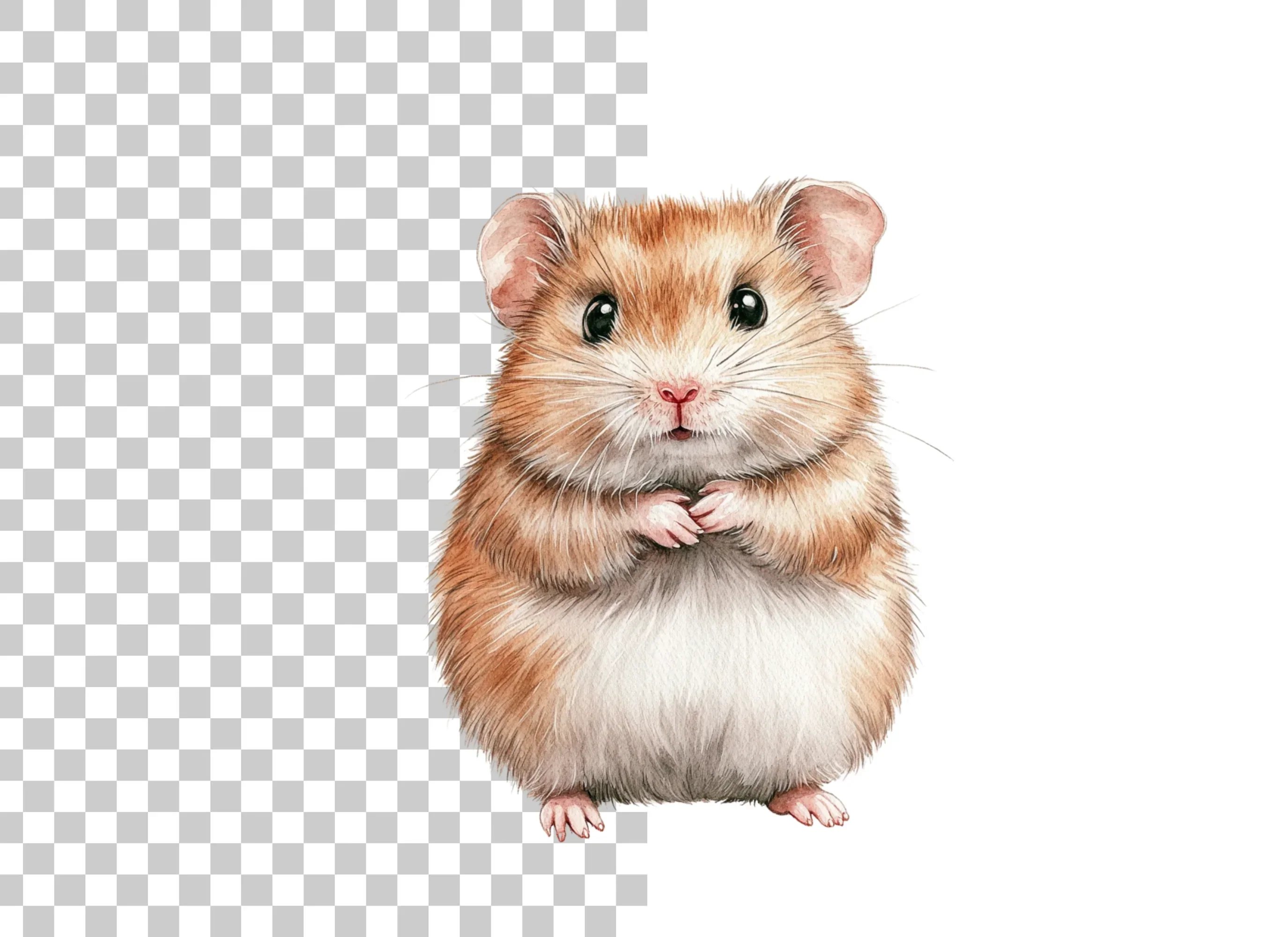 Cute Fluffy Hamster Clipart Bundle - Image 2