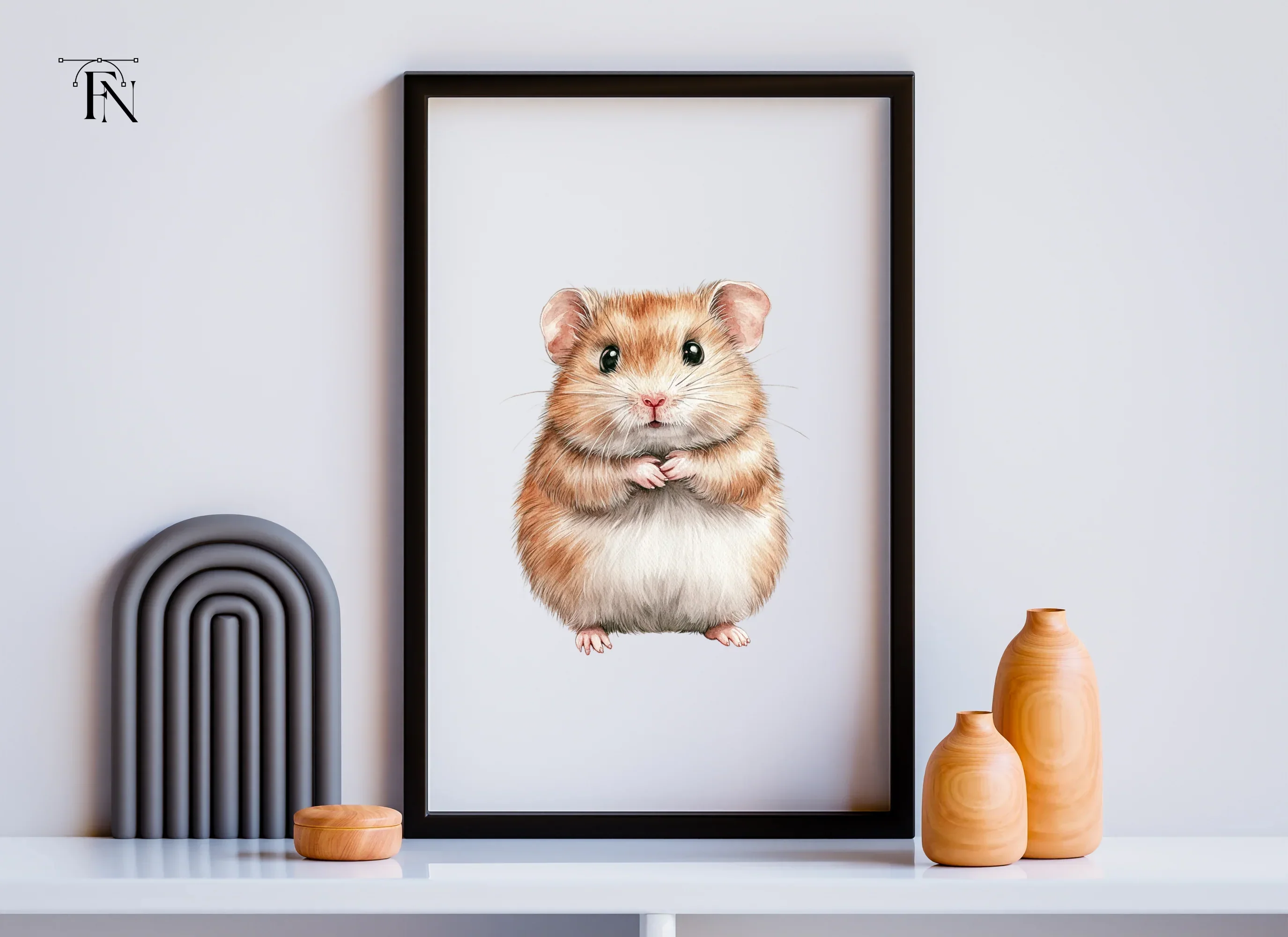 Cute Fluffy Hamster Clipart Bundle - Image 6