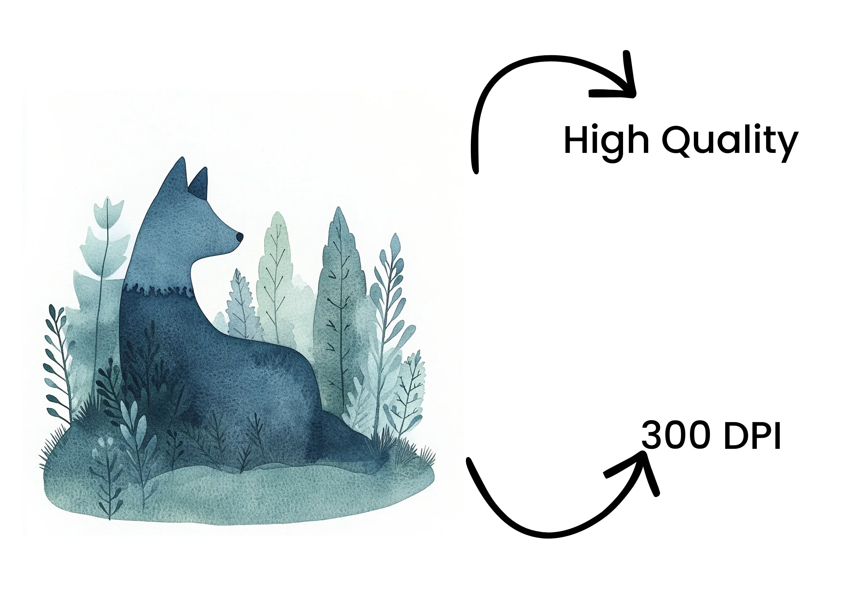 Cute Forest Wolf Clipart Bundle - Image 4