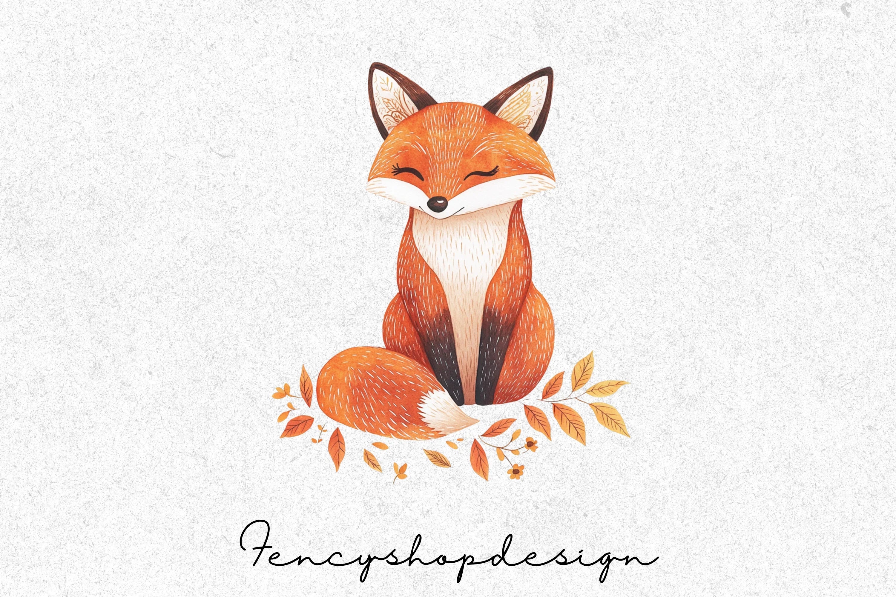 Cute Fox Clipart Bundle - Image 2