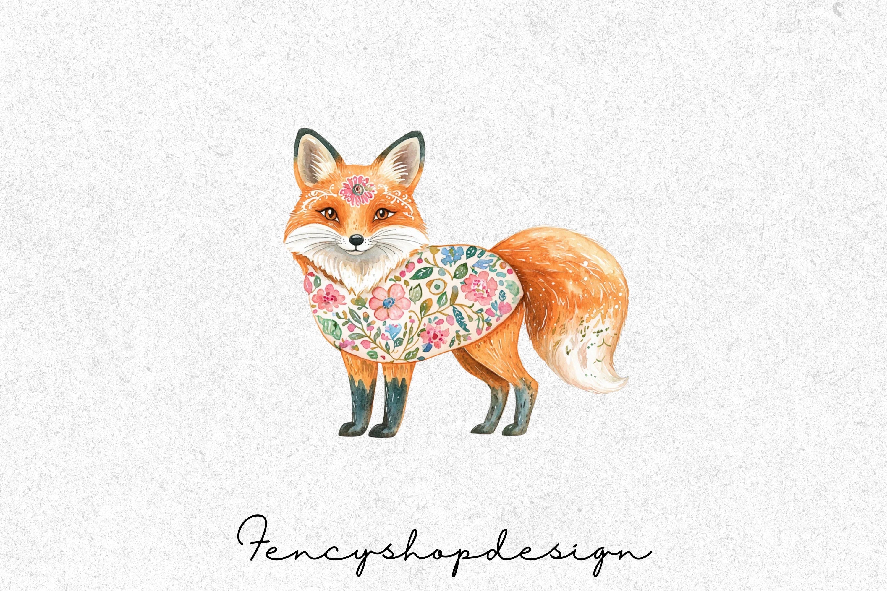 Cute Fox Clipart Bundle - Image 7