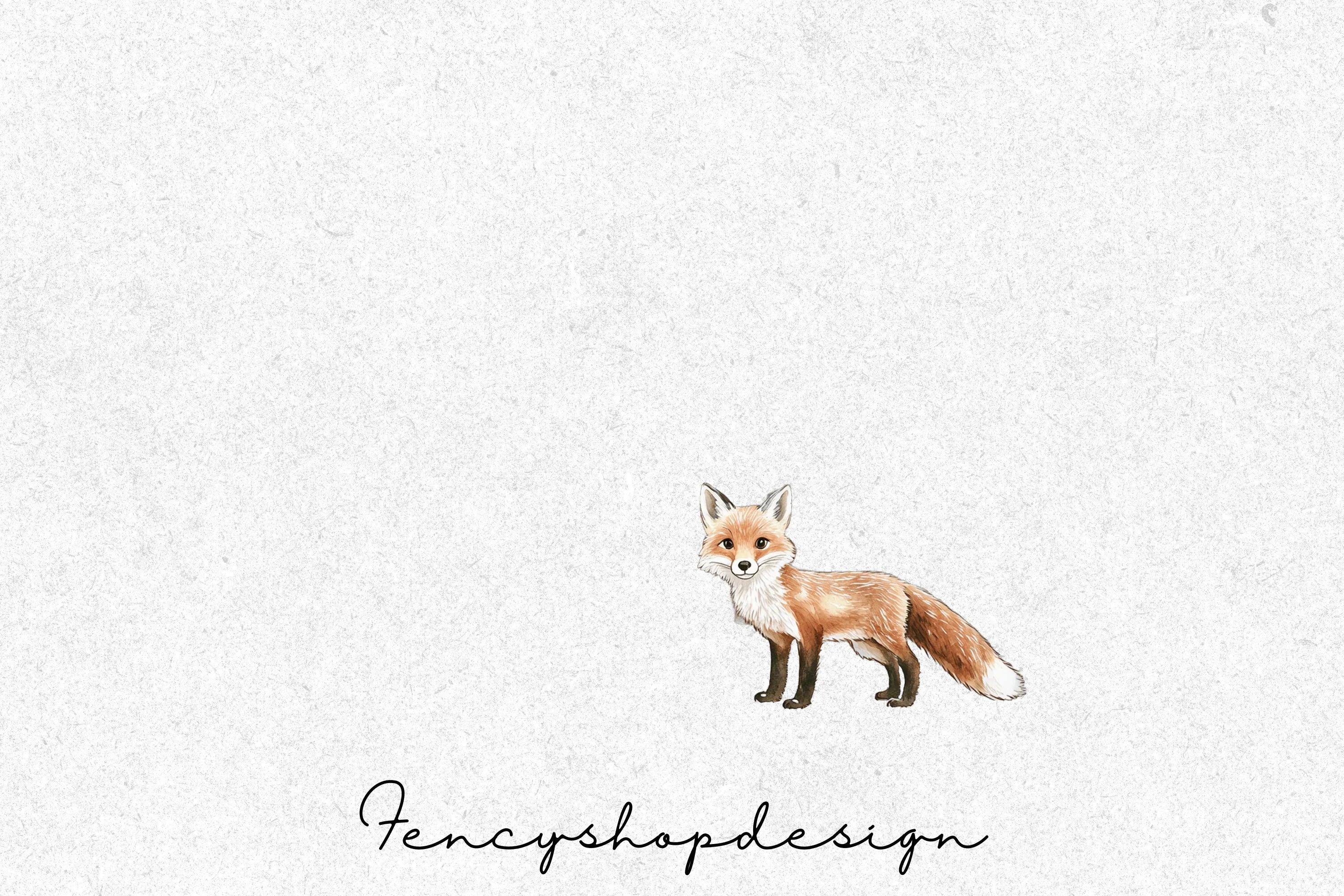 Cute Fox Winter Christmas Clipart Bundle - Image 3