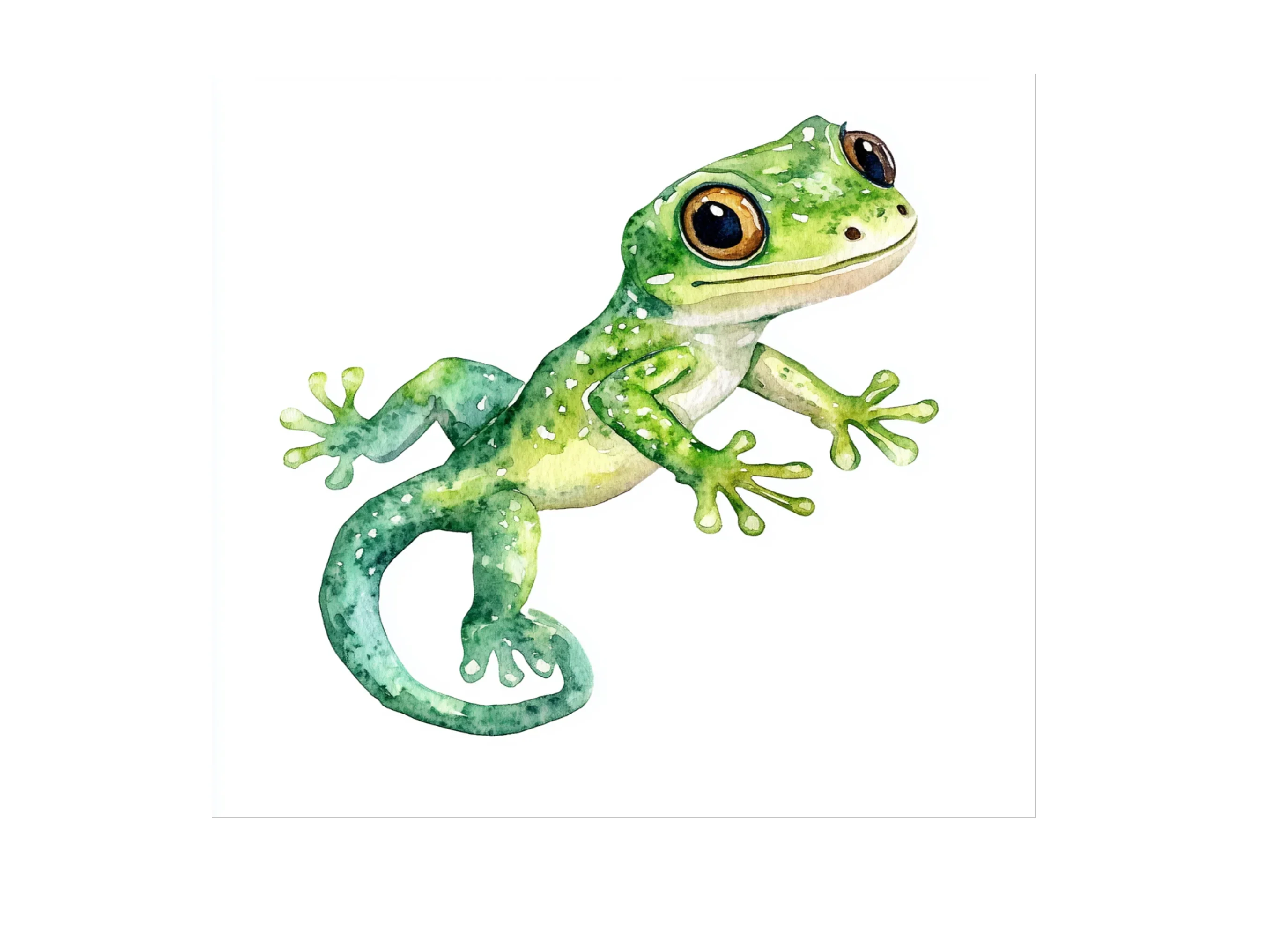 Cute Gecko Clipart Bundle - Image 3