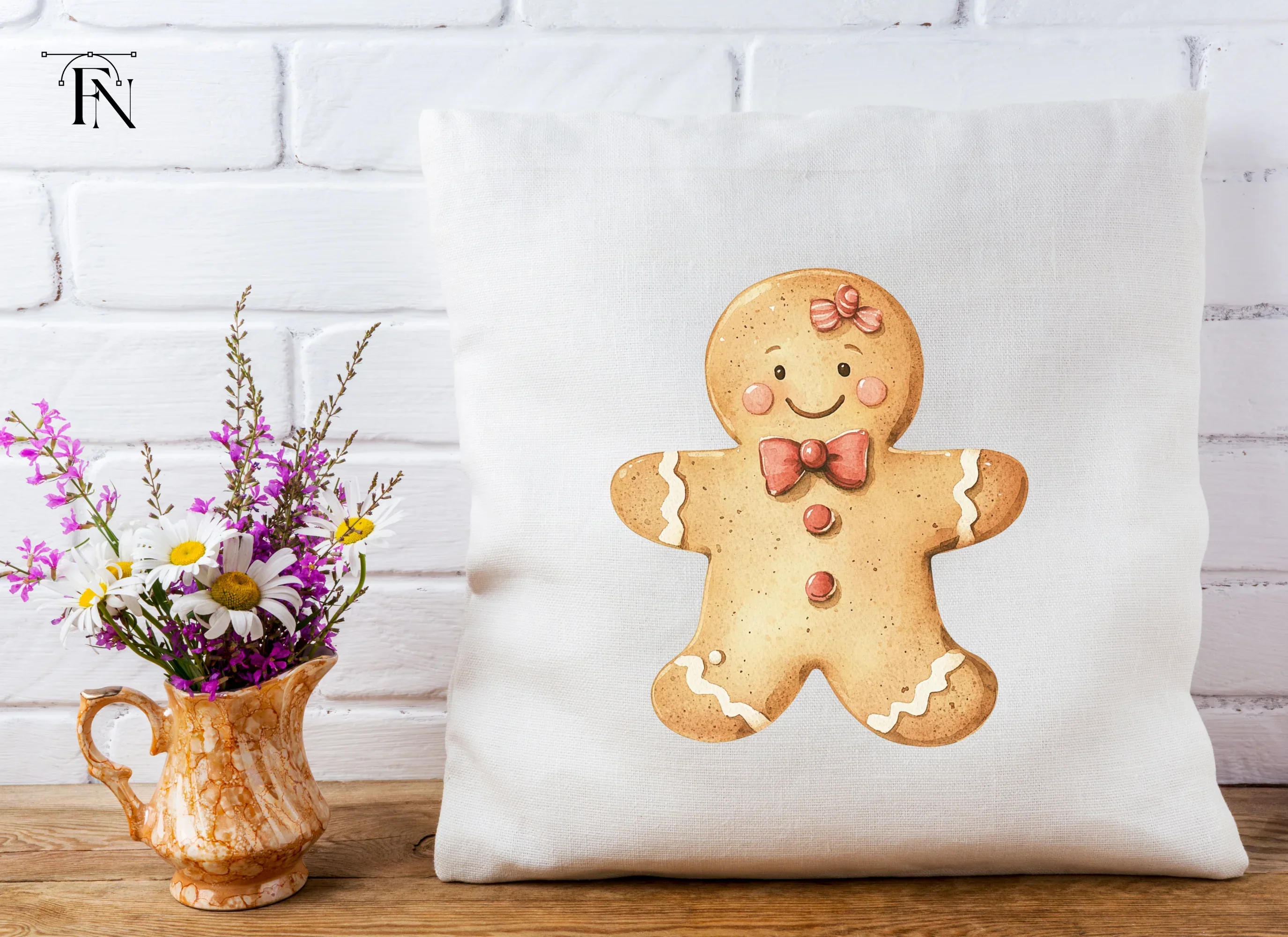 Cute Gingerbread Man Clipart Bundle - Image 5