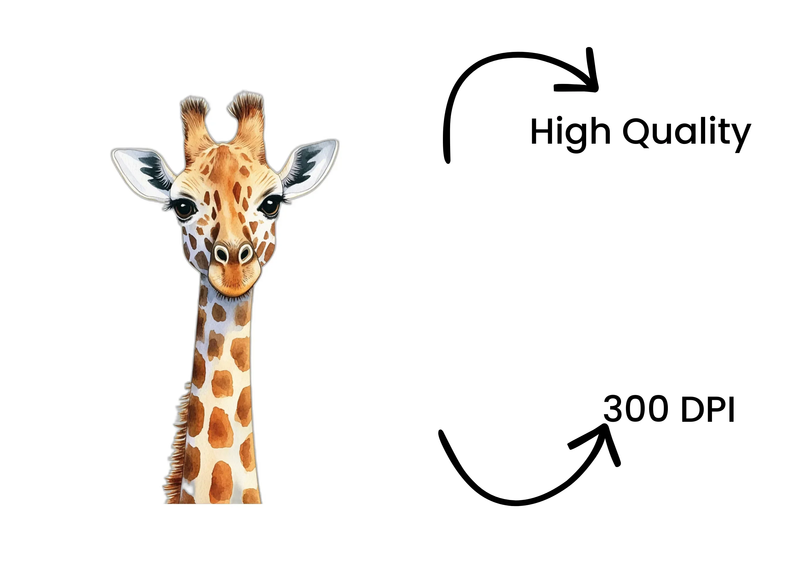 Cute Giraffe Faces Clipart Bundle - Image 4