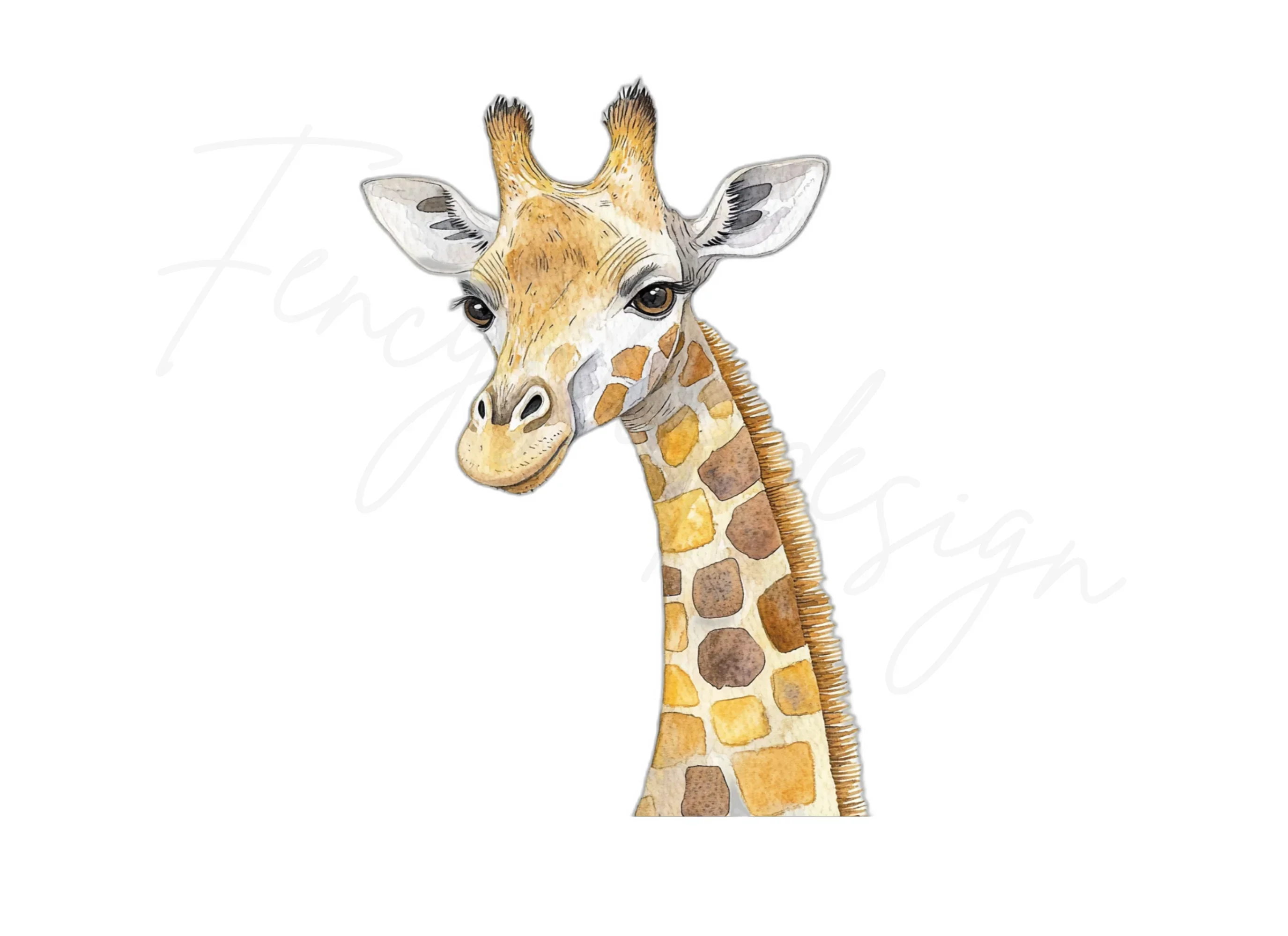 Cute Giraffe Head Clipart Bundle - Image 2