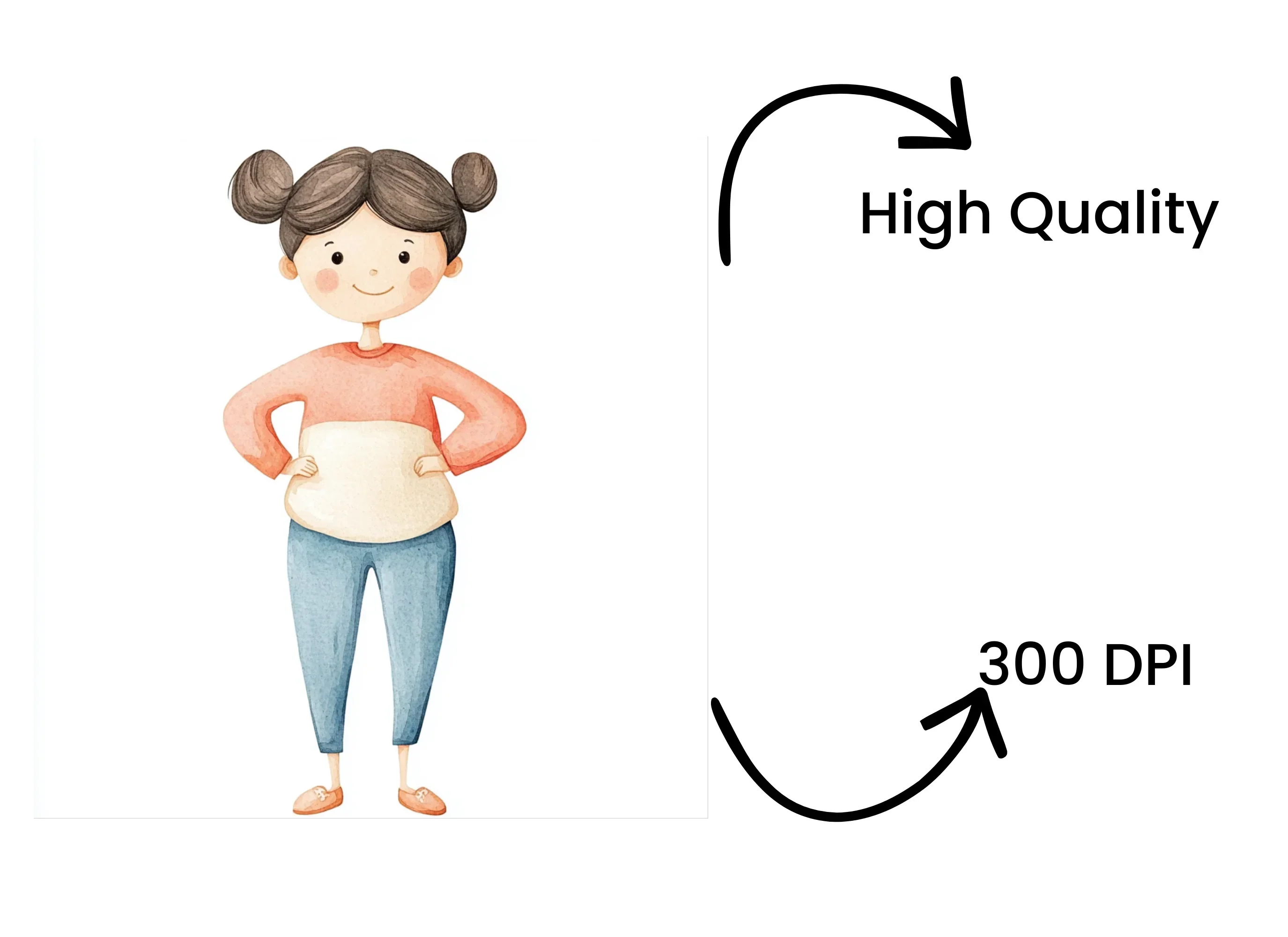 Cute Girls Clipart Bundle - Image 4