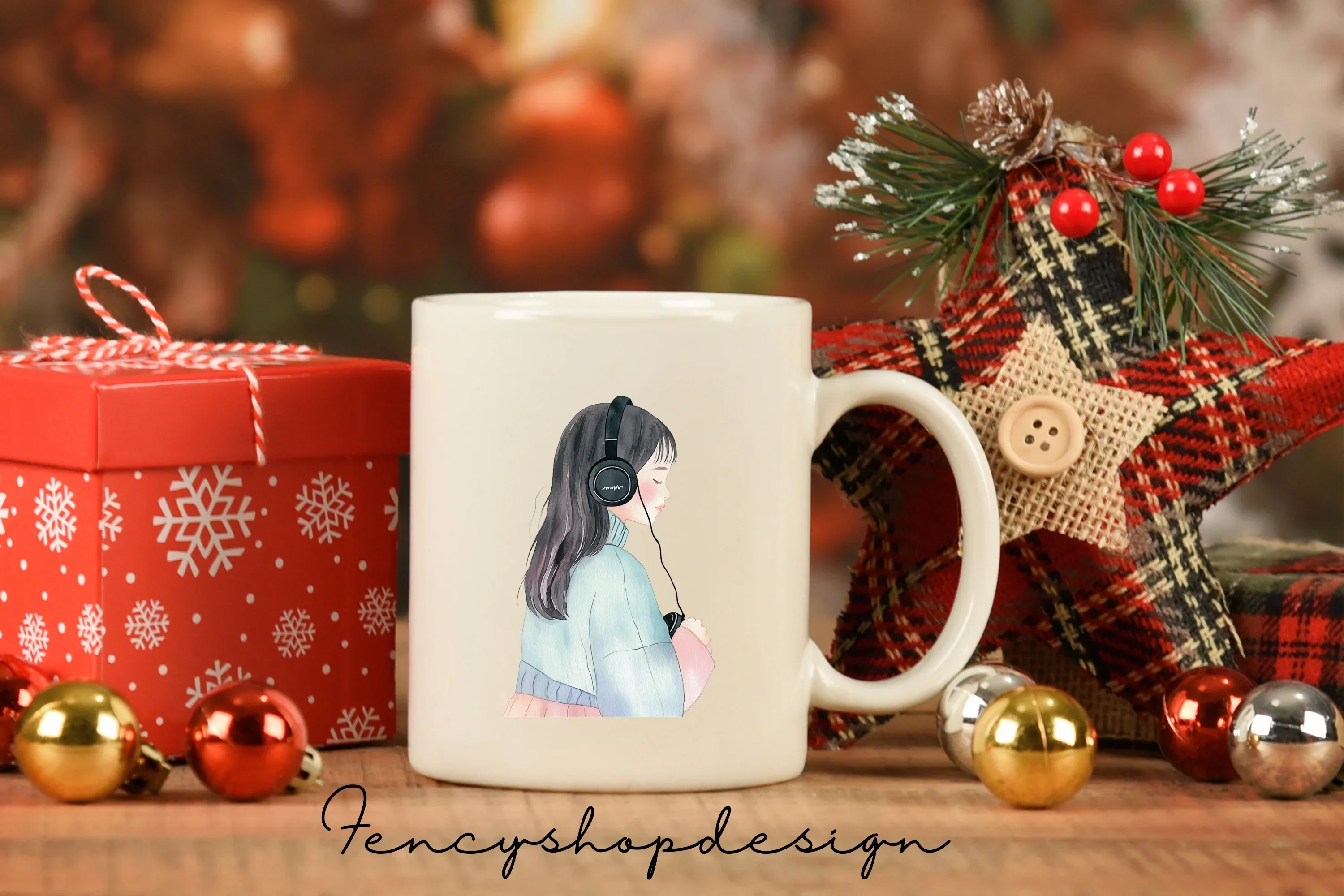 Cute Girls Music Clipart Bundle - Image 6