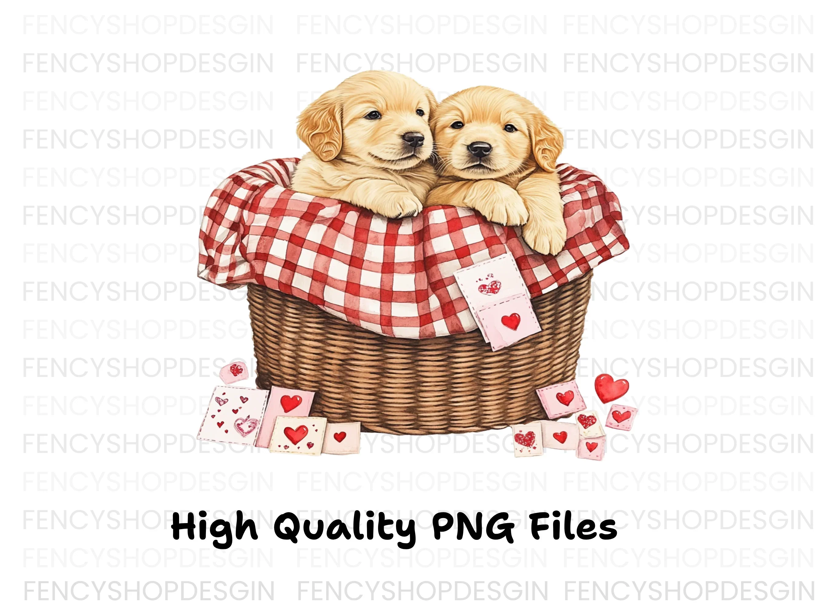 Cute Golden Retriever Puppies Clipart Bundle - Image 3
