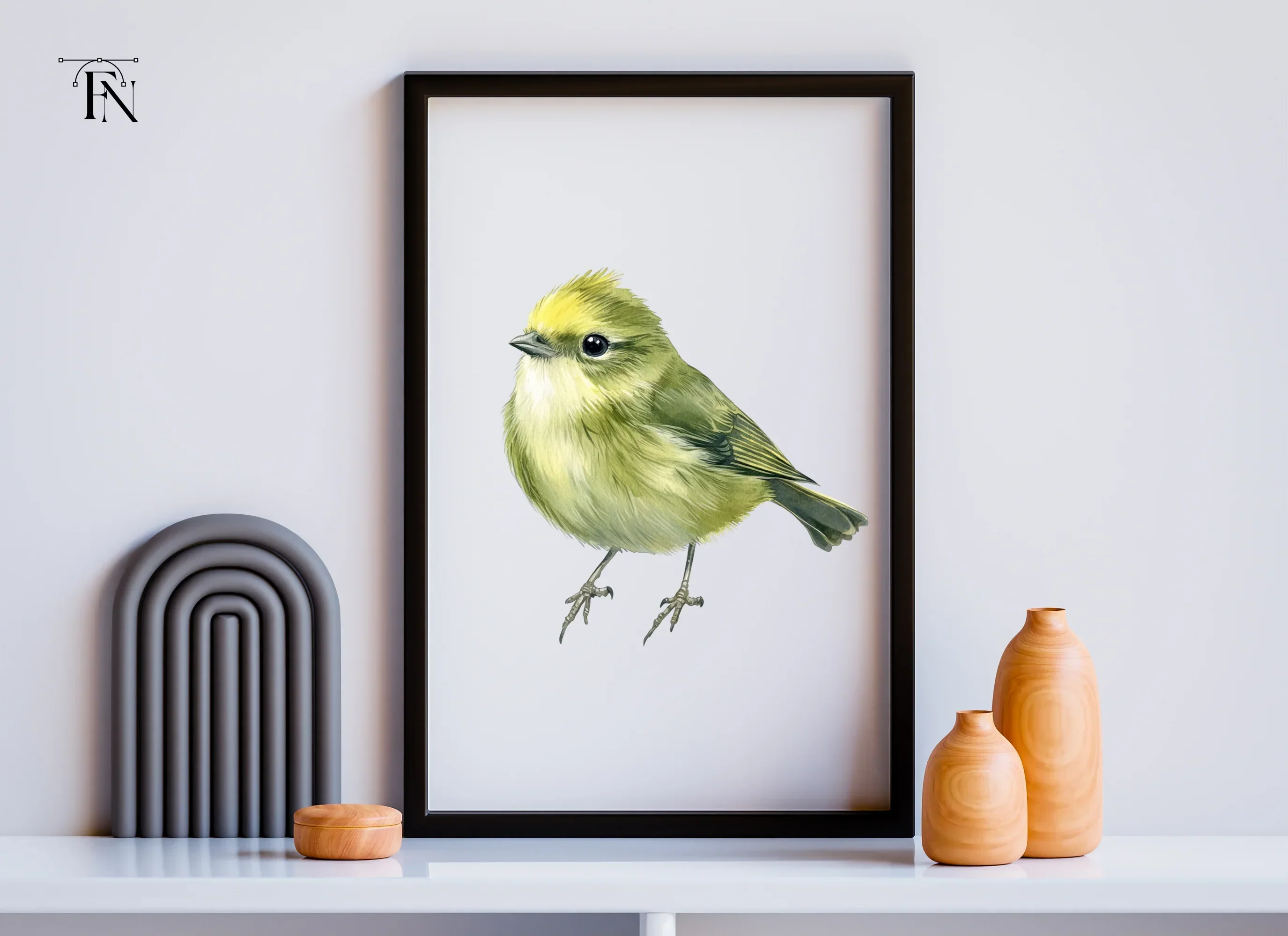Cute Green Bird Clipart Bundle - Image 3