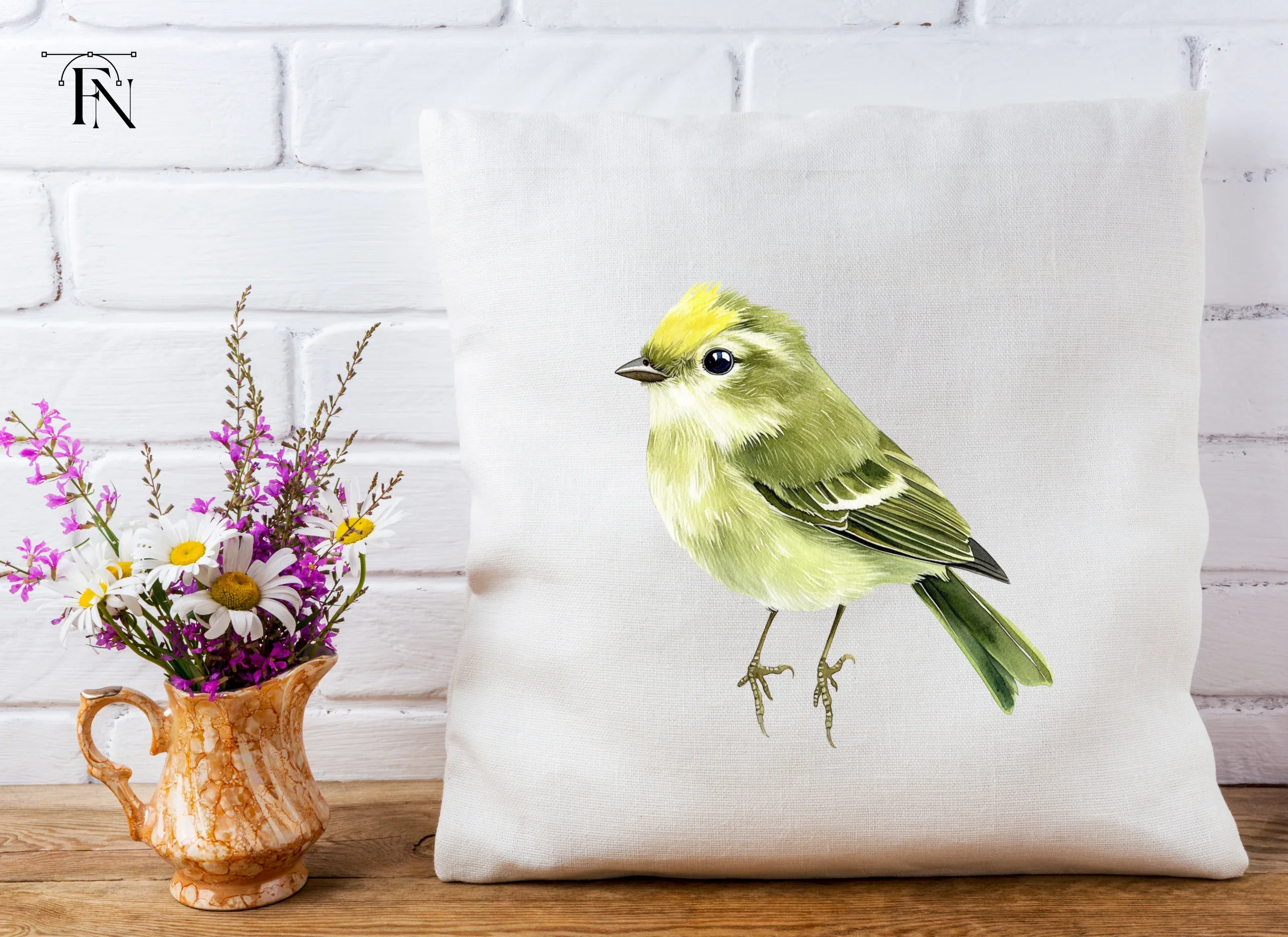 Cute Green Bird Clipart Bundle - Image 4