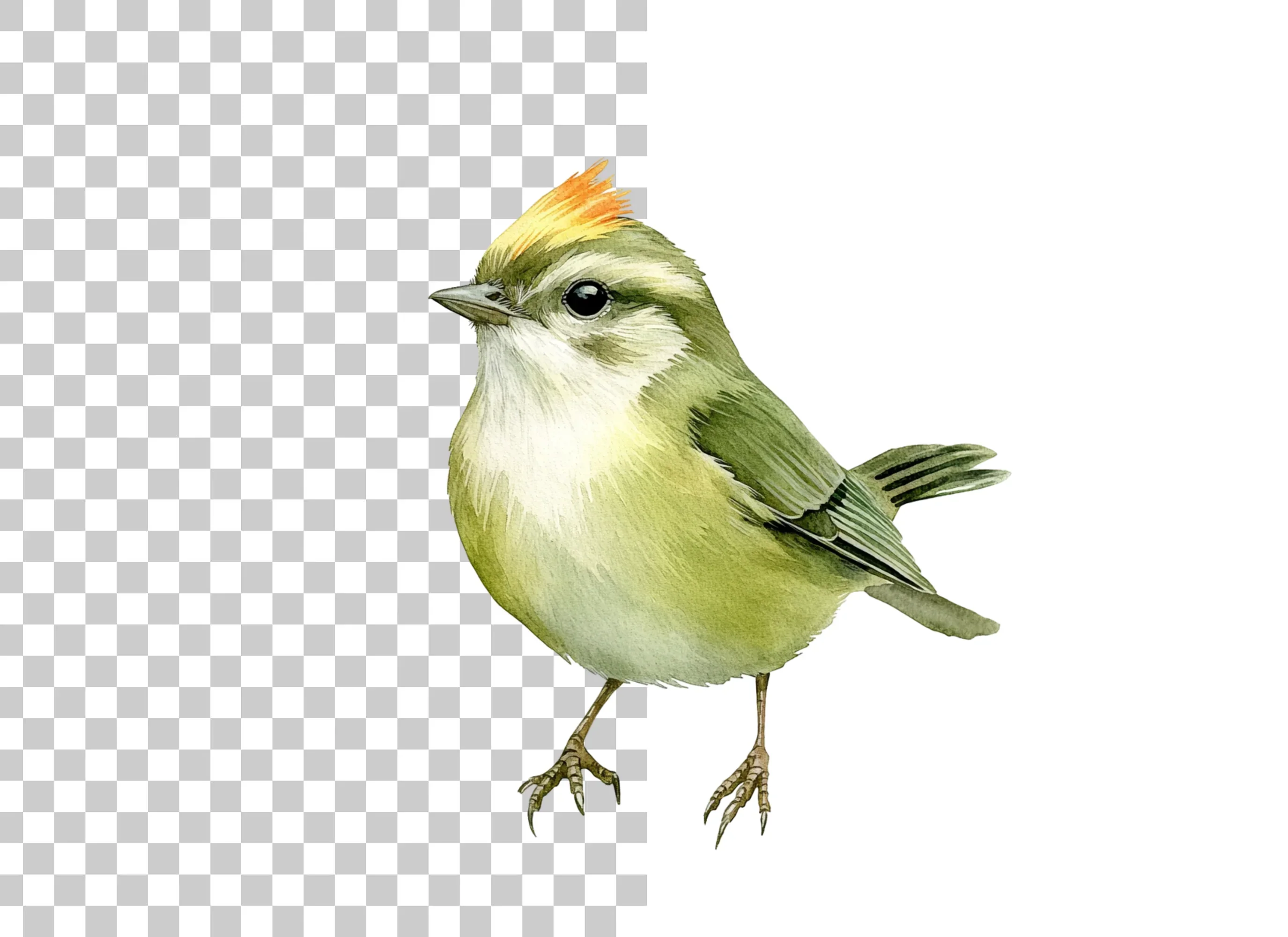 Cute Green Birds Clipart Bundle - Image 2