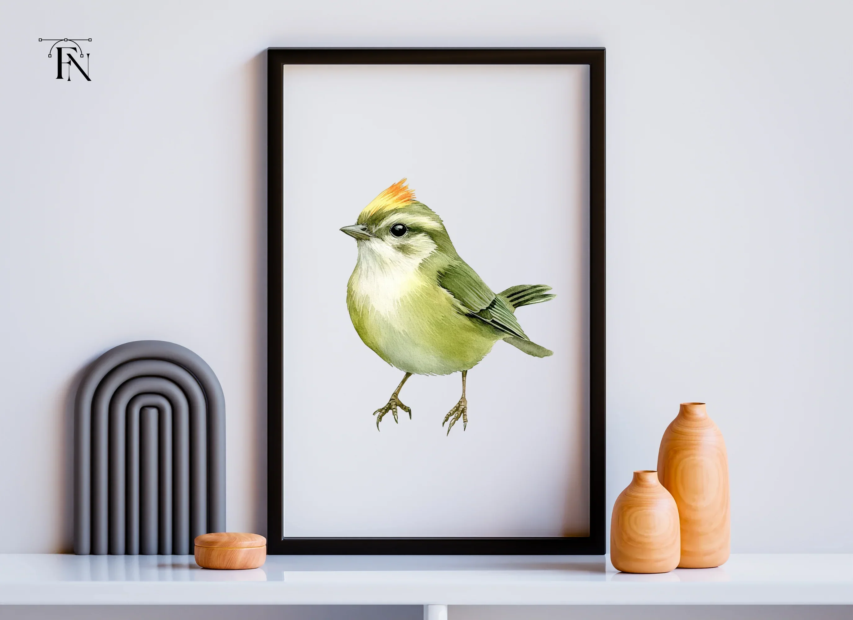 Cute Green Birds Clipart Bundle - Image 6