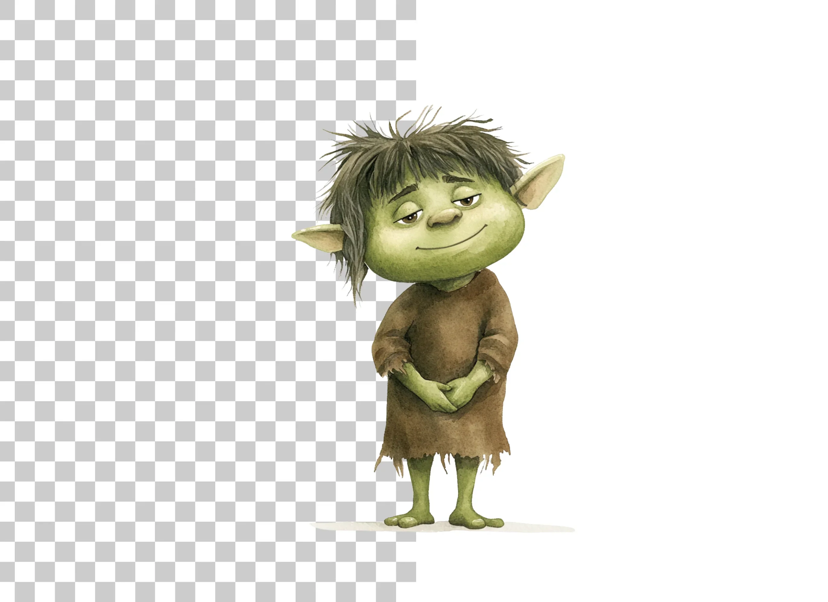 Cute Green Goblin Character Clipart Bundle - Image 2