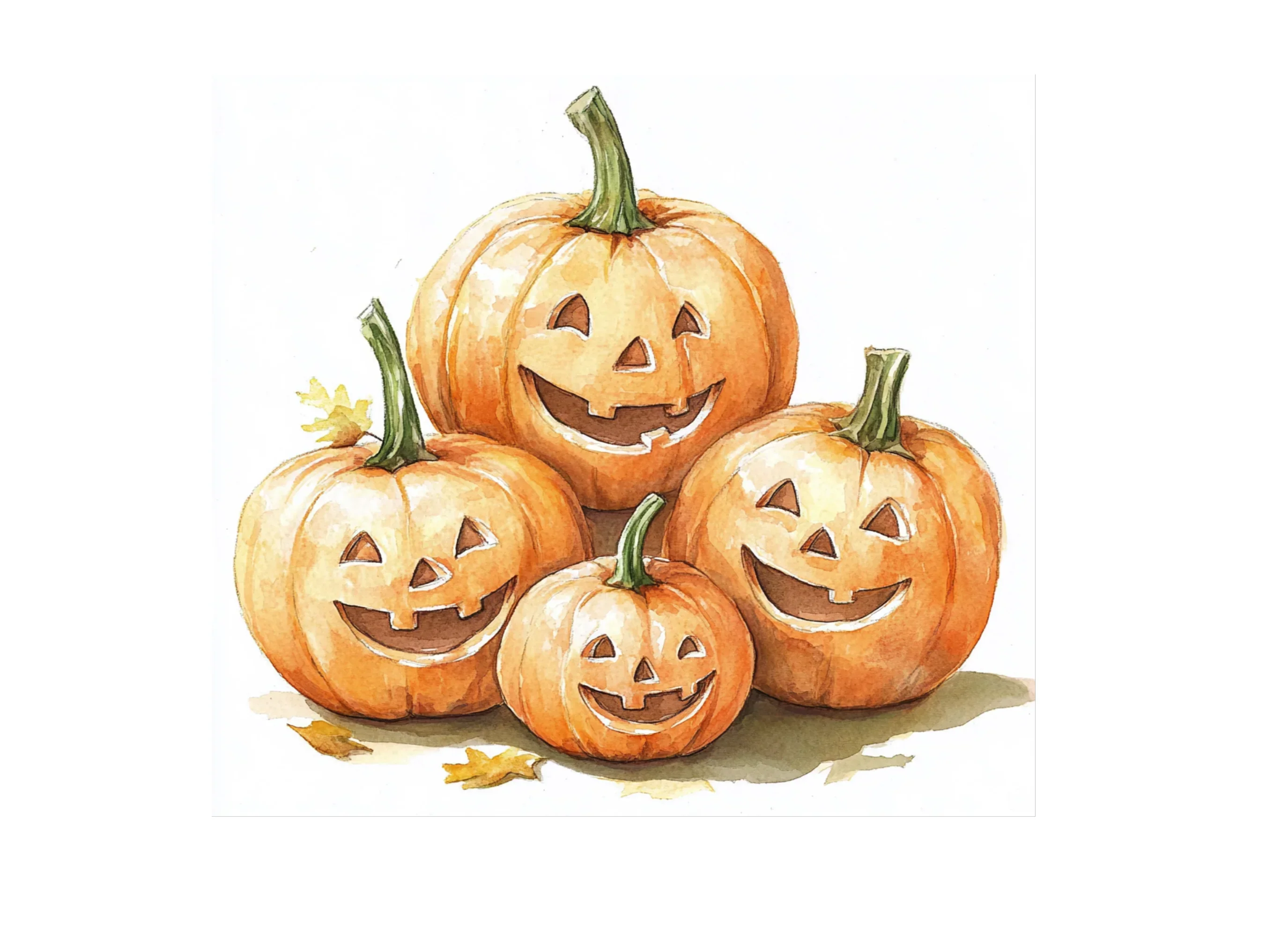 Cute Halloween Pumpkin Clipart Bundle - Image 3