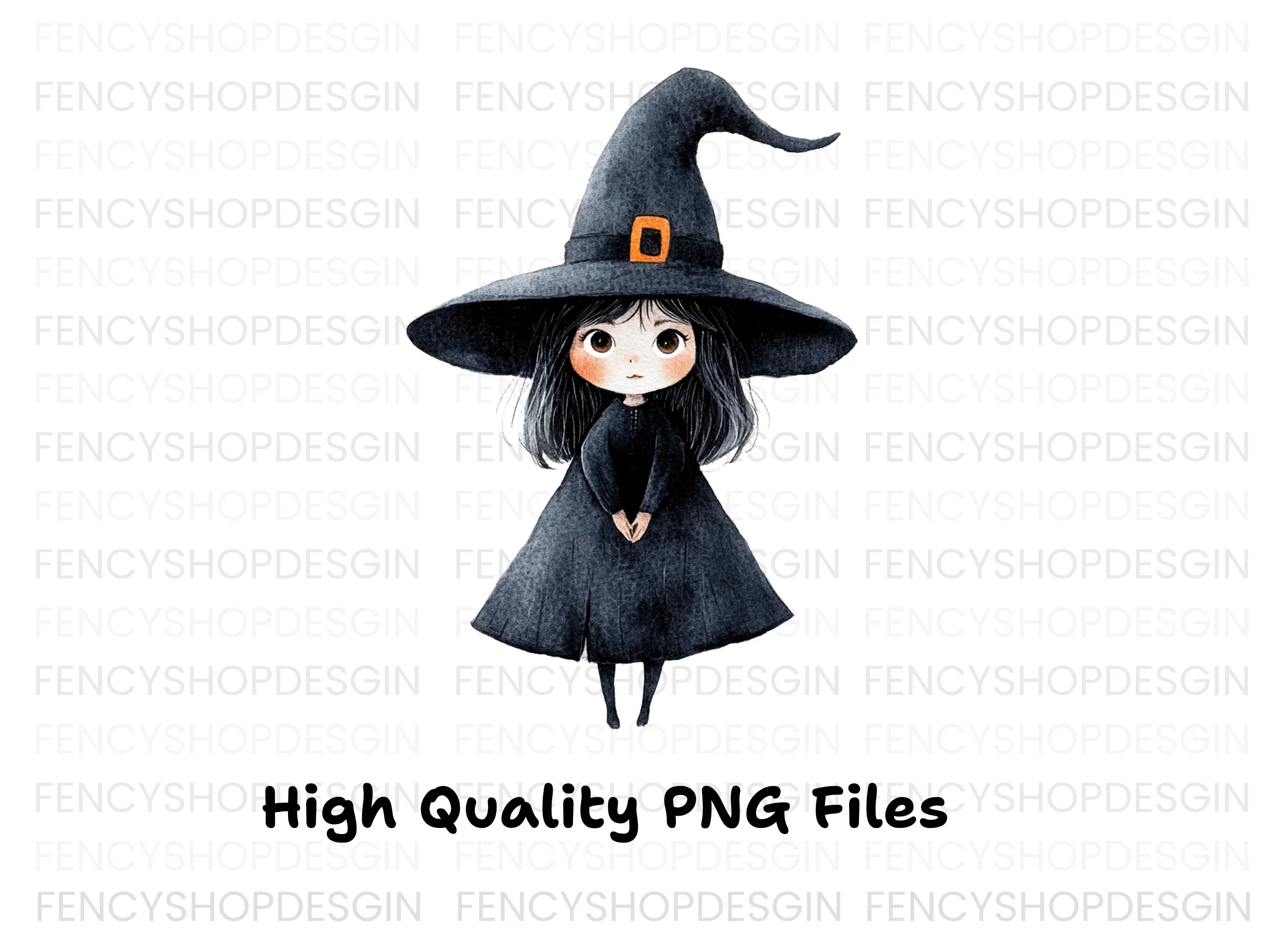 Cute Halloween Witch Clipart Bundle - Image 3