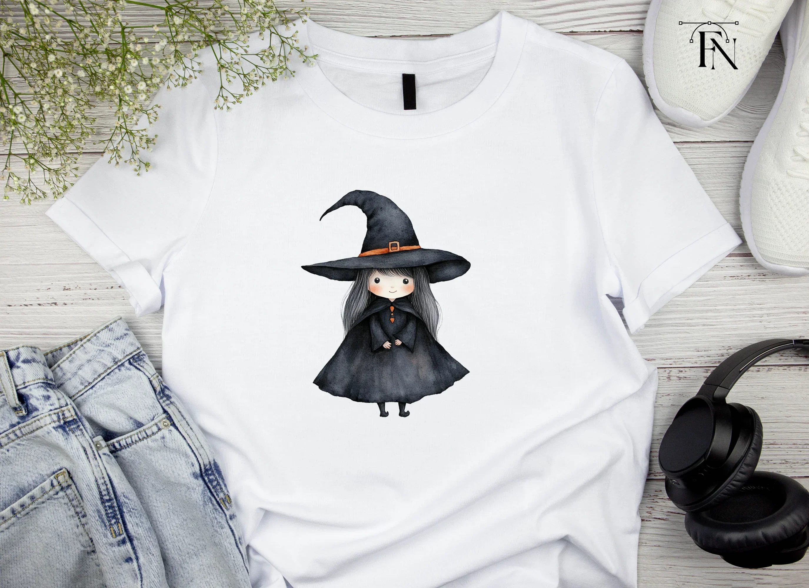 Cute Halloween Witch Clipart Bundle - Image 4