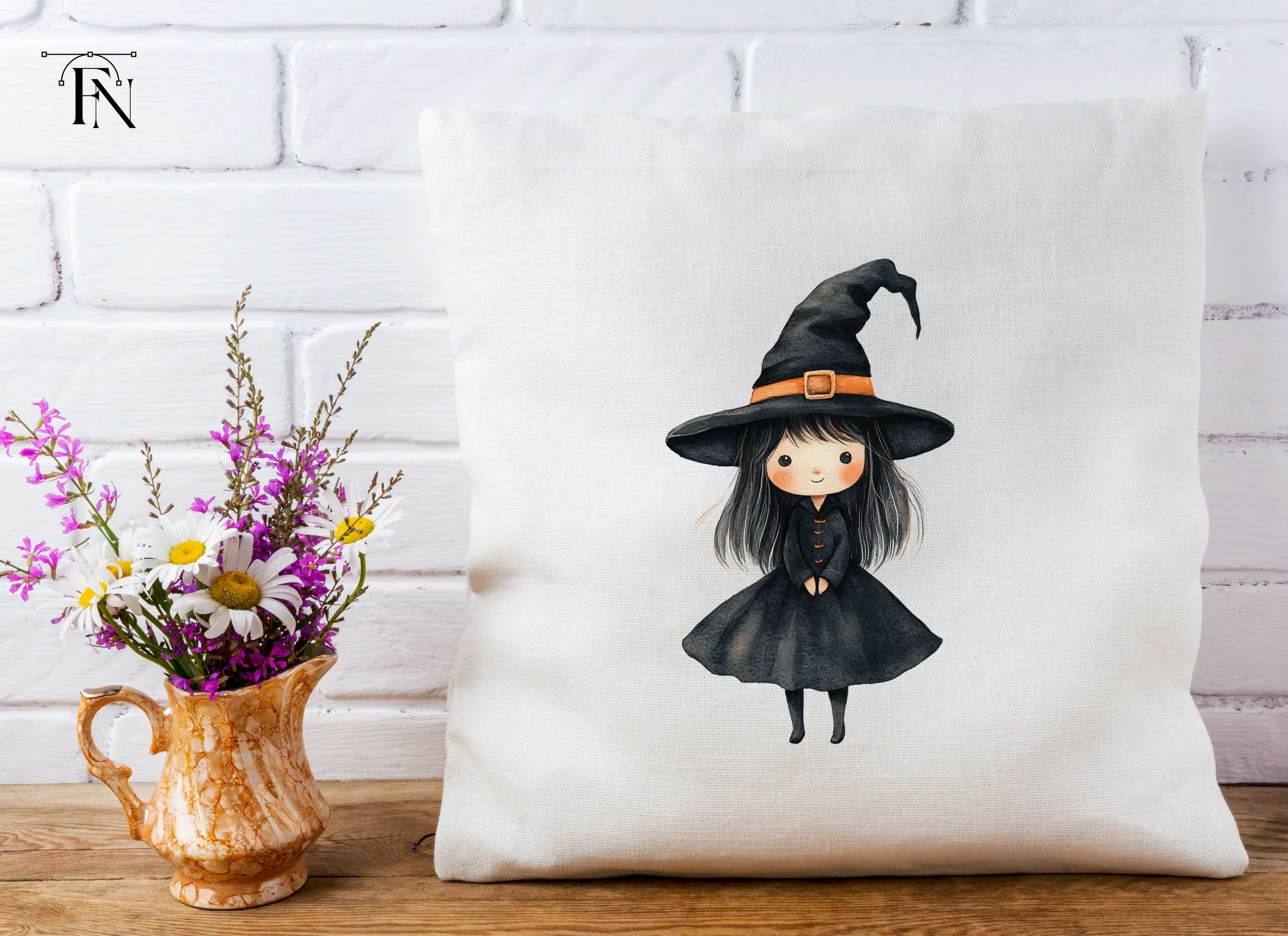 Cute Halloween Witch Clipart Bundle - Image 5