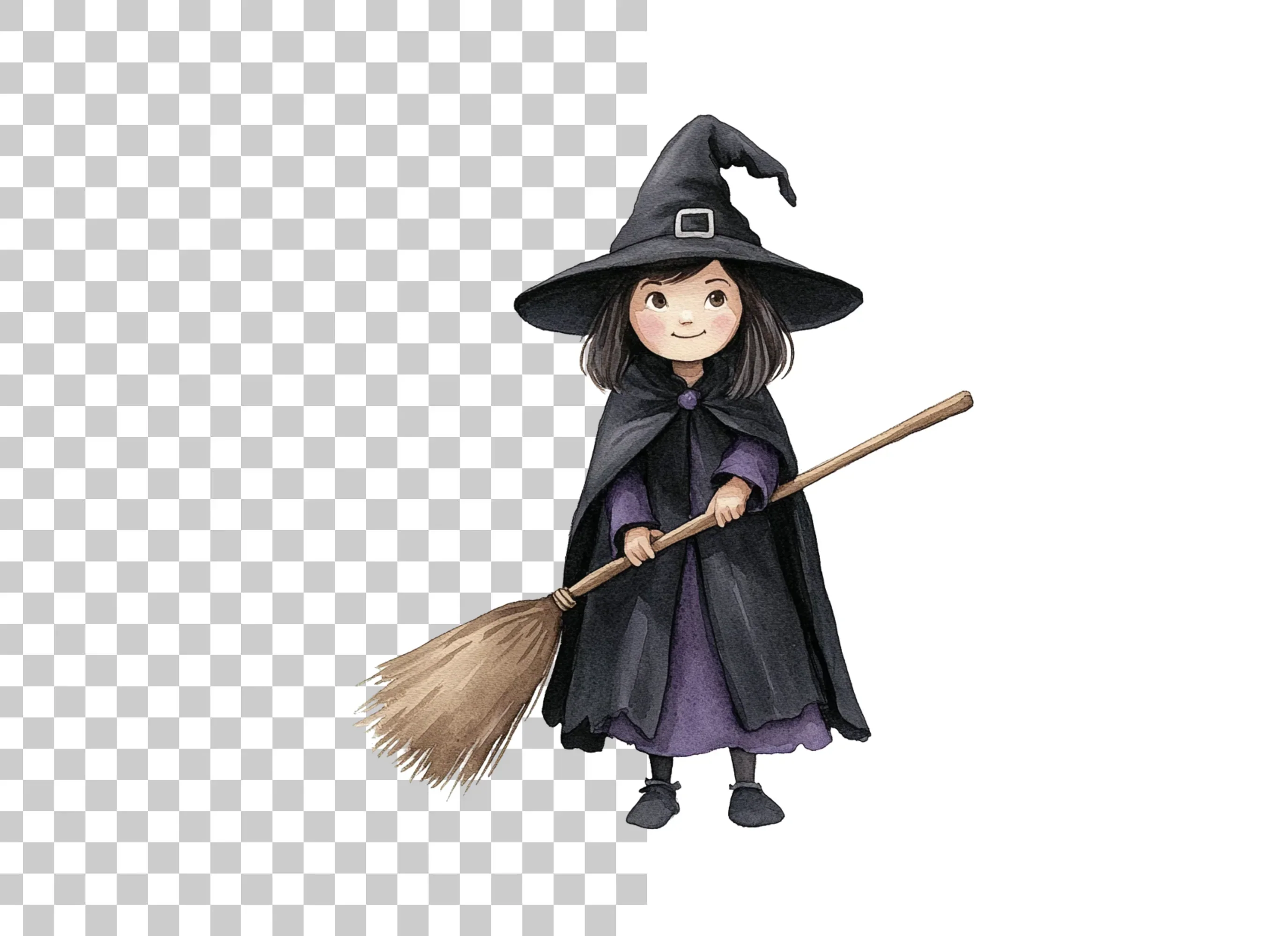 Cute Halloween Witch Clipart Bundle - Image 2