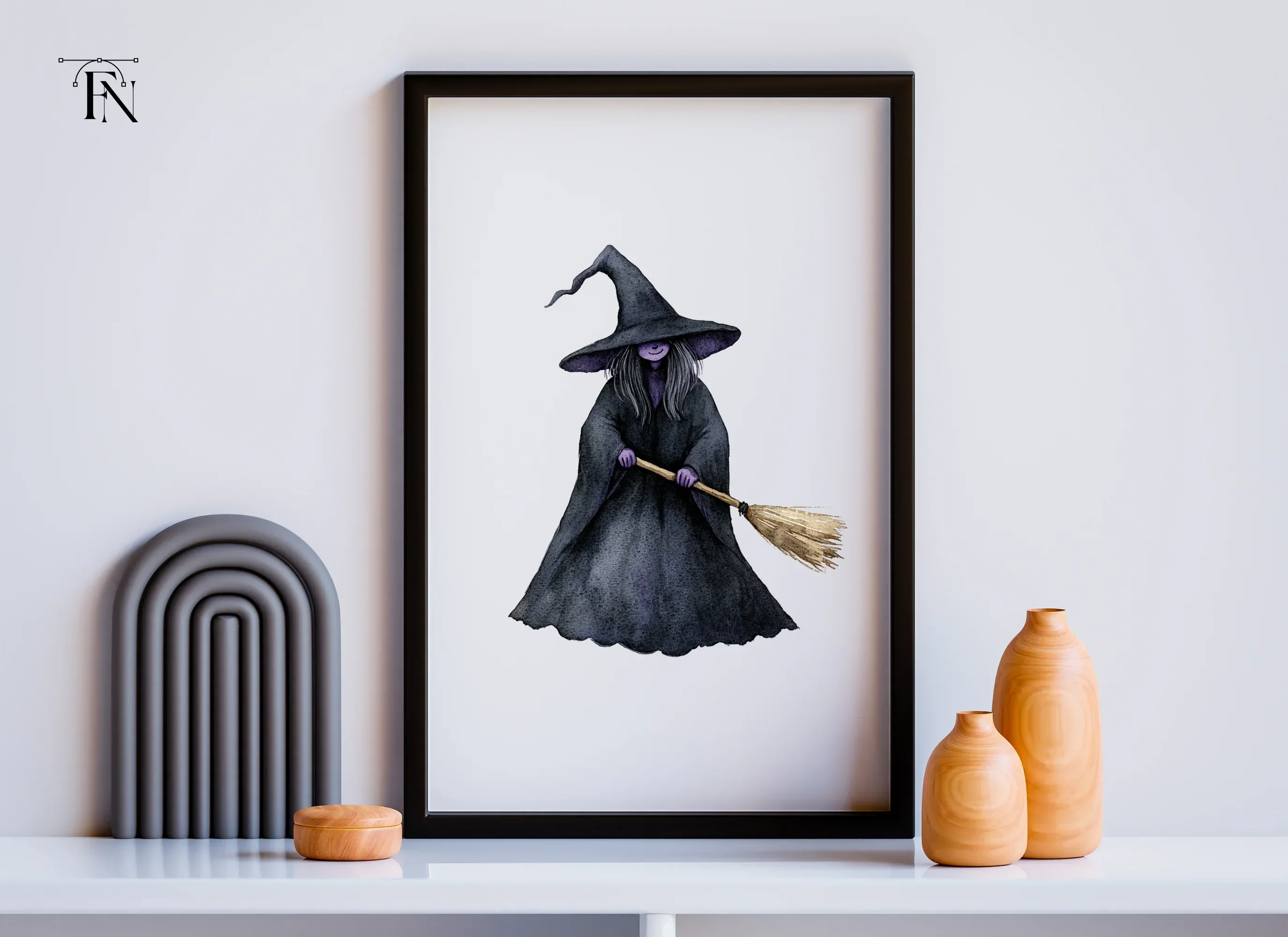 Cute Halloween Witch Clipart Bundle - Image 6