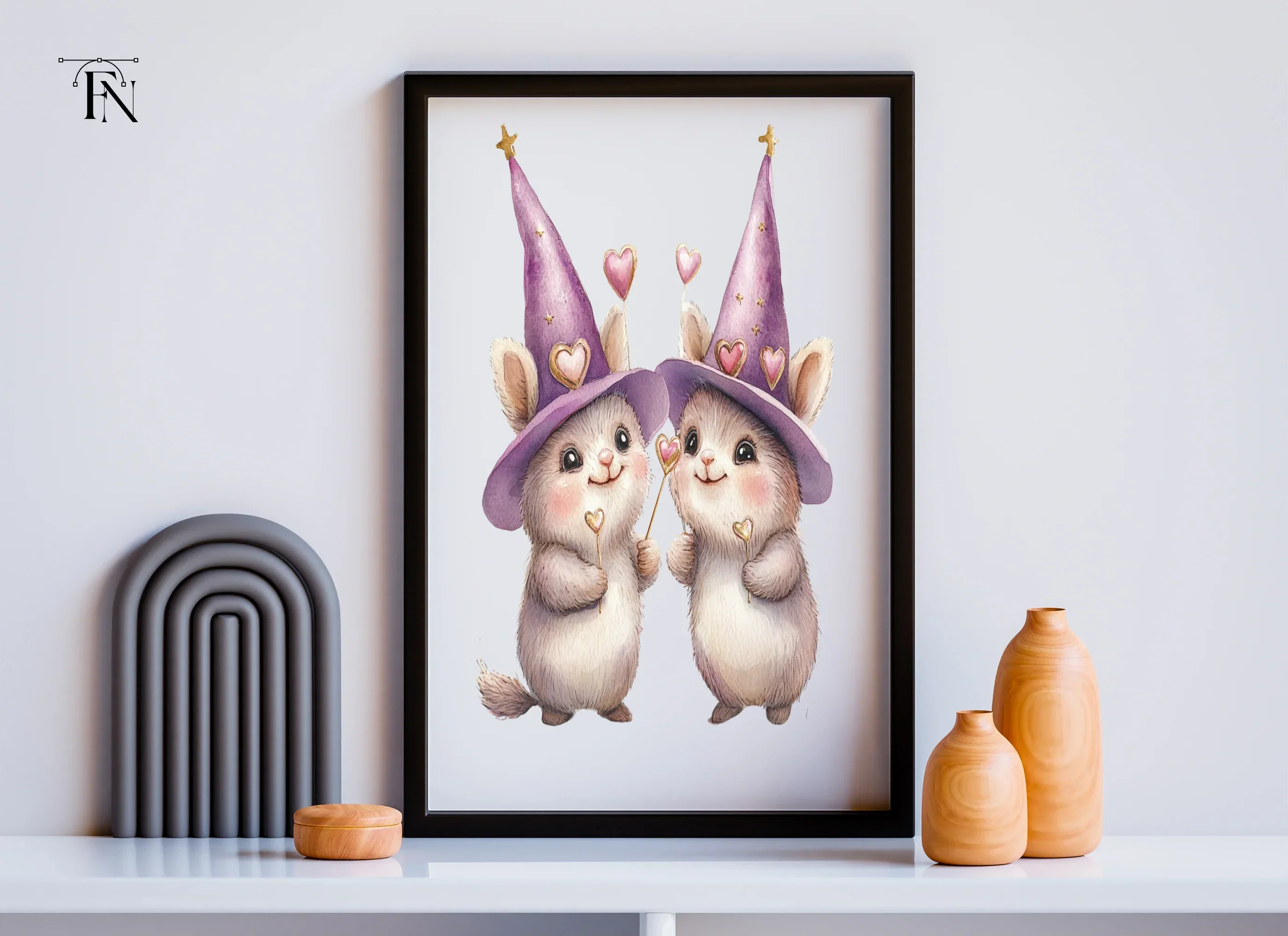 Cute Hamster Witch Clipart Bundle - Image 6