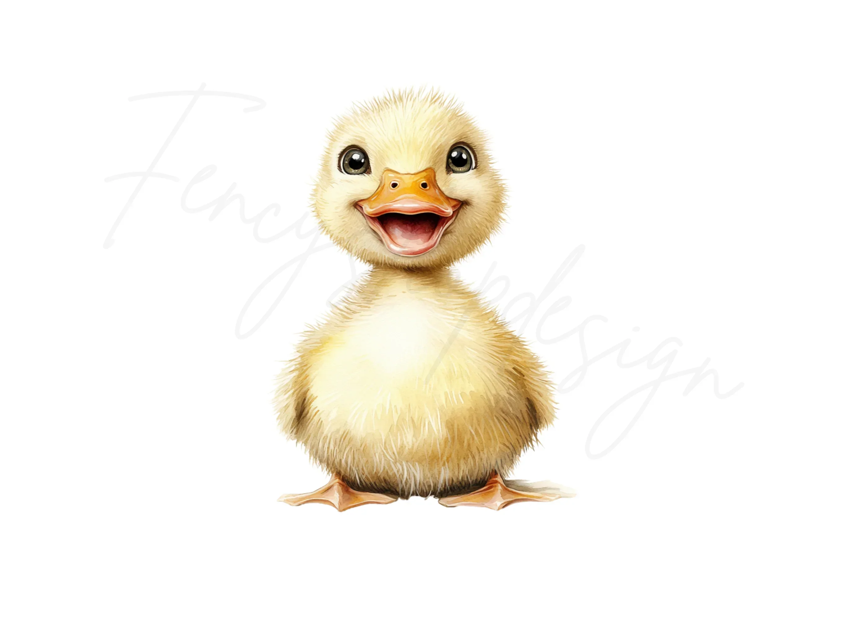 Cute Happy Duckling Clipart Bundle - Image 3