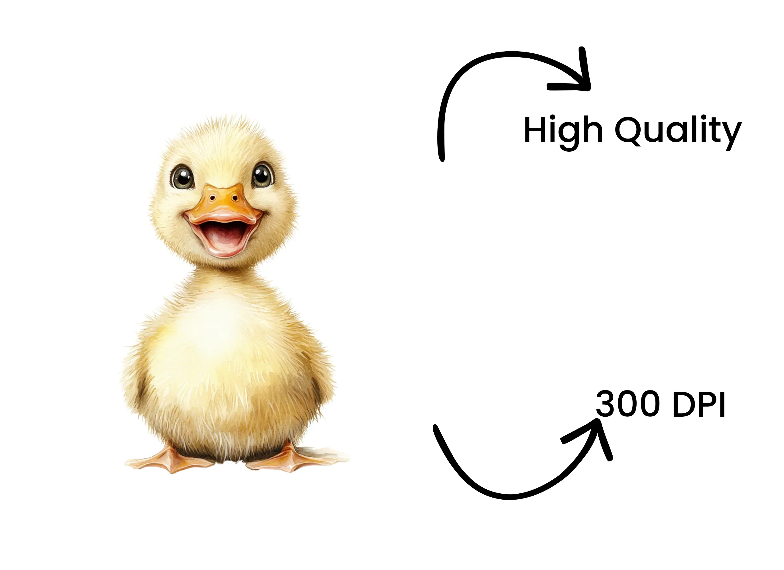Cute Happy Duckling Clipart Bundle - Image 4