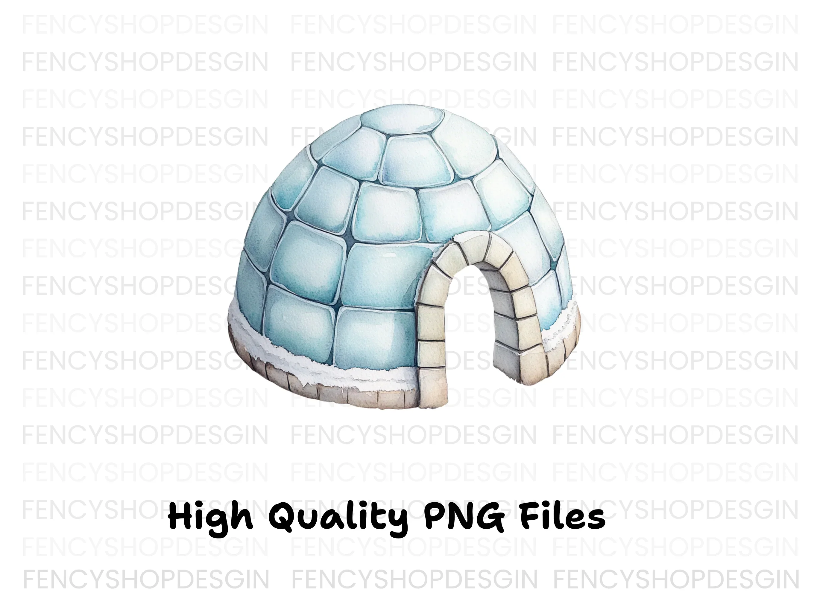 Cute Igloo Clipart Bundle - Image 4