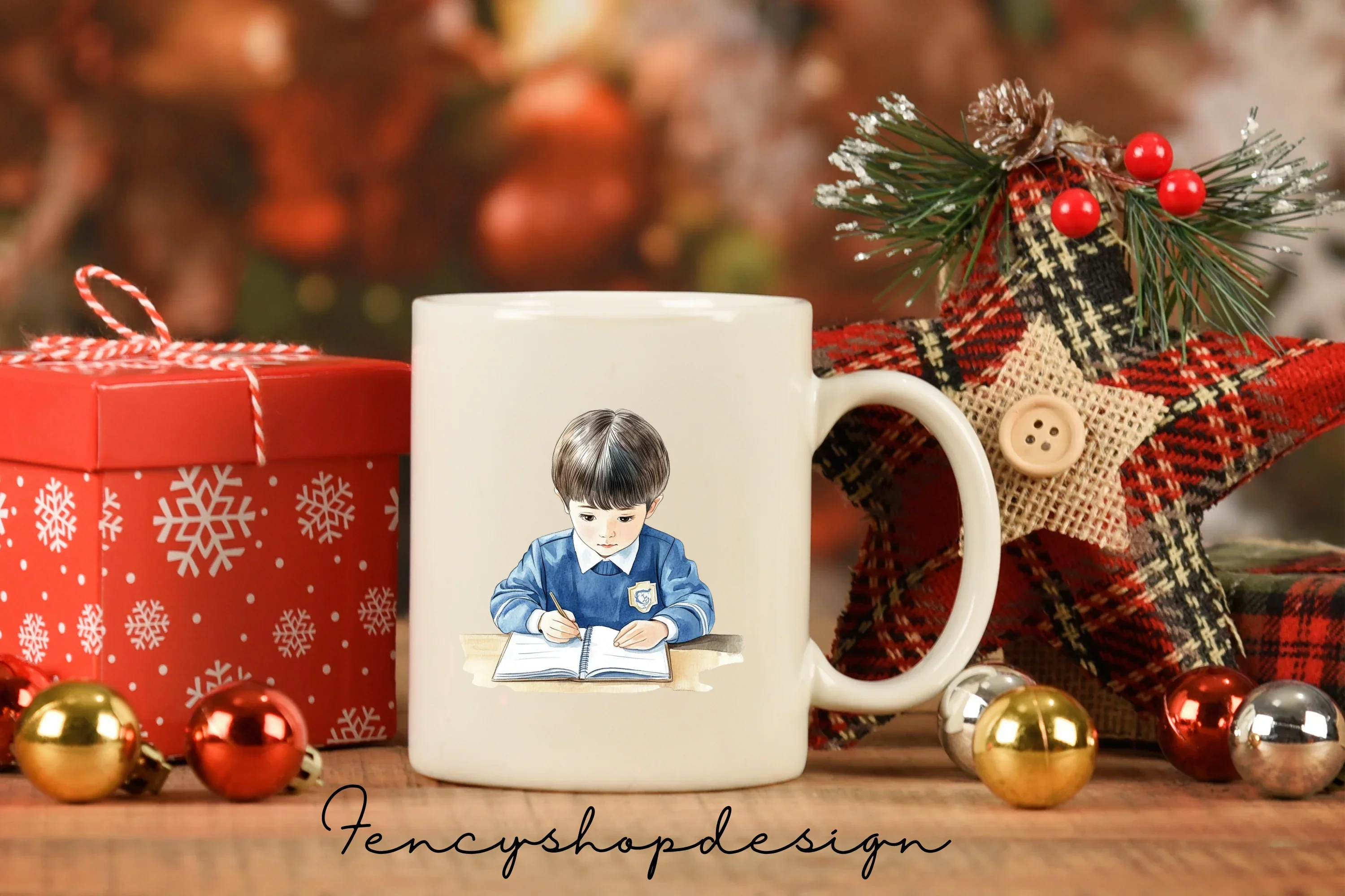 Cute Kids Studying Clipart Bundle - Image 7