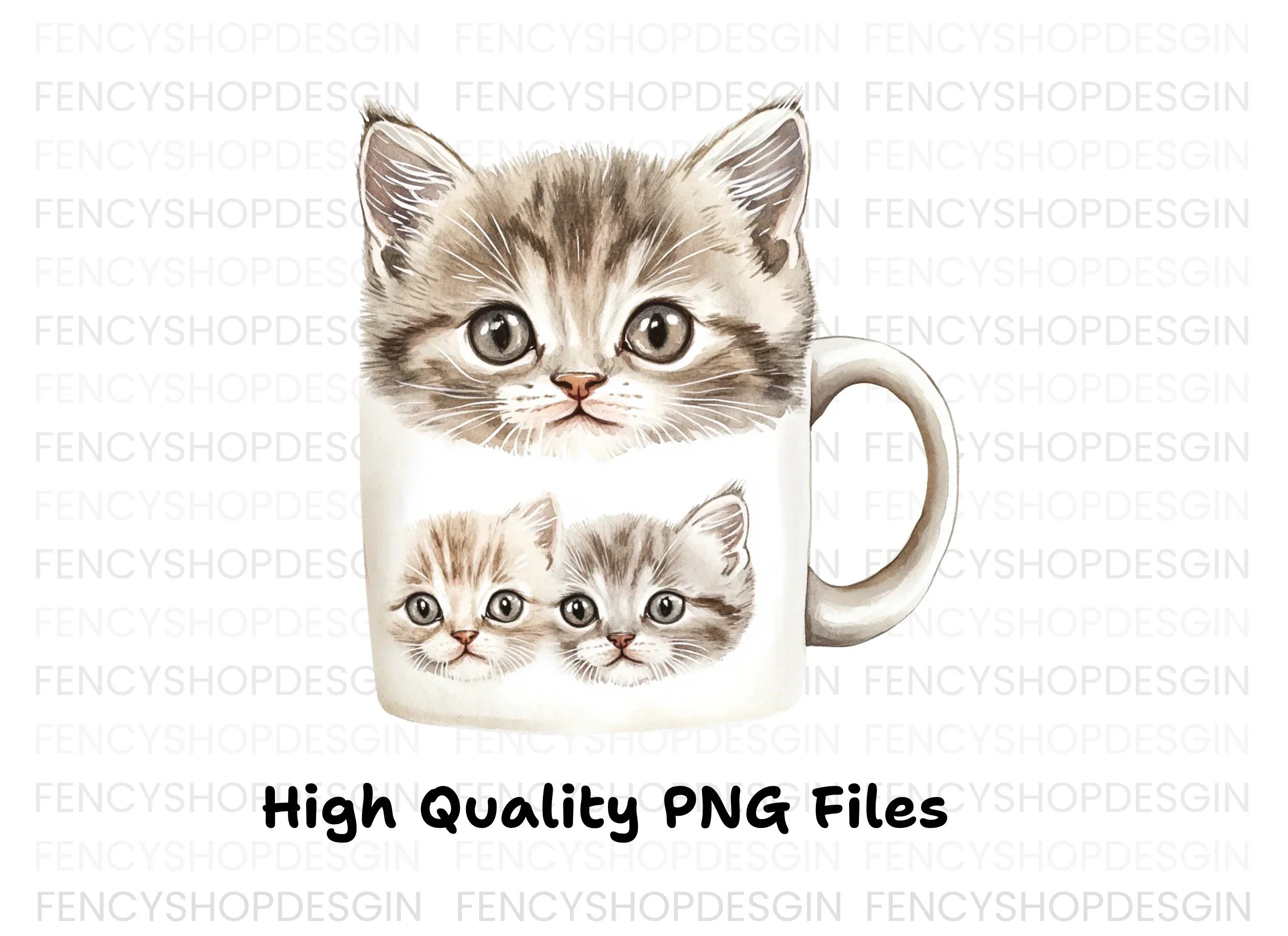 Cute Kitten Clipart Bundle - Image 3