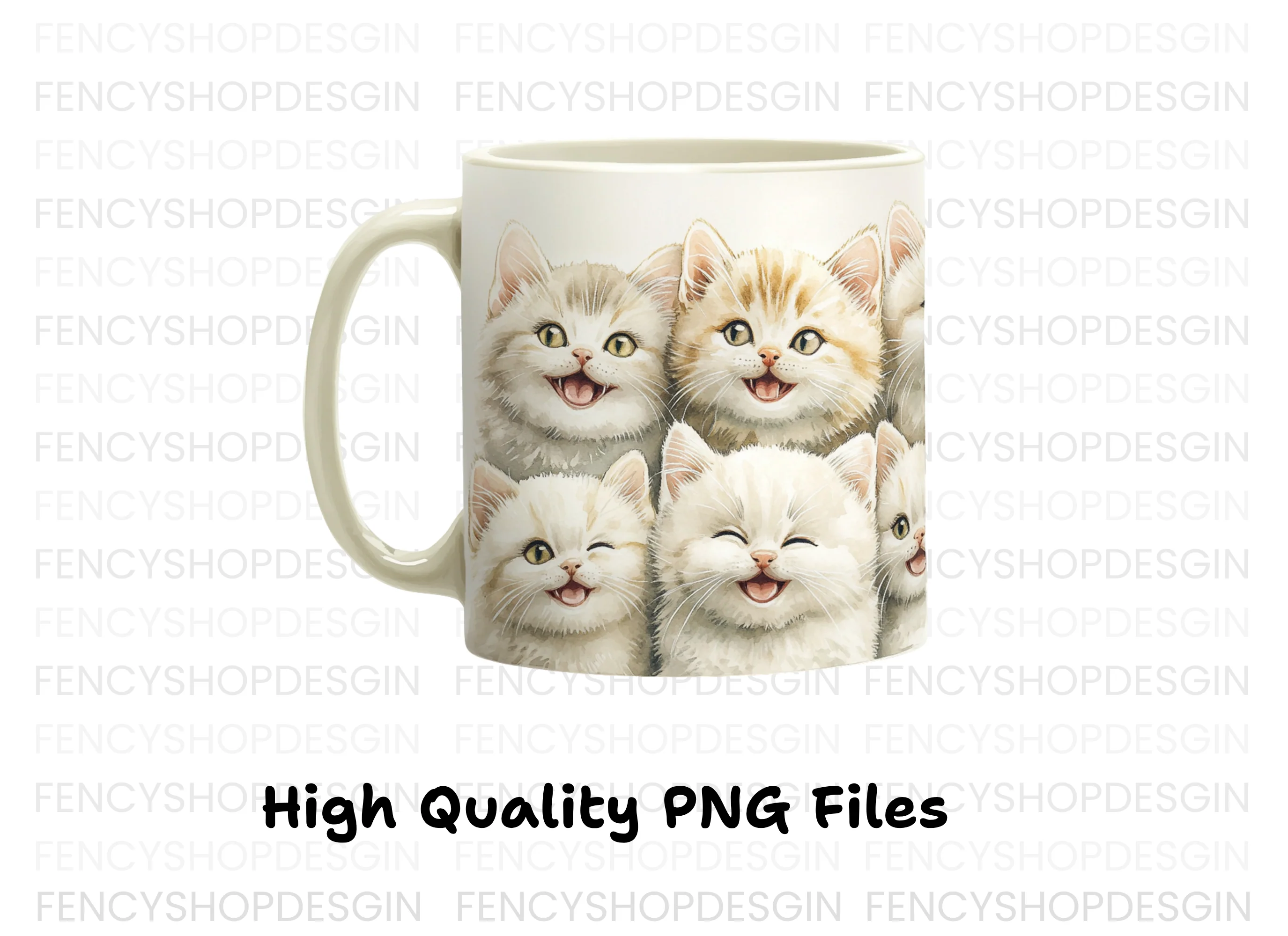 Cute Kitten Faces Clipart Bundle - Image 3