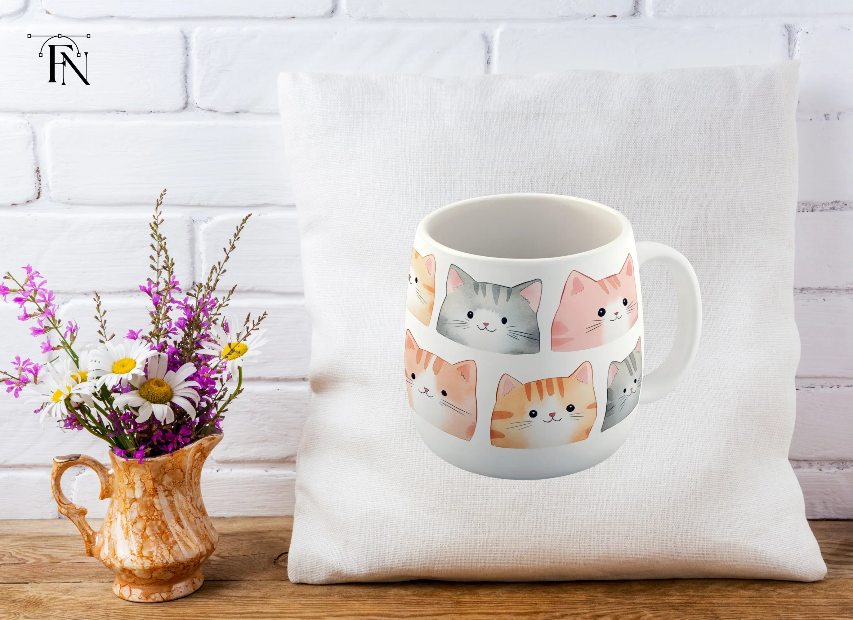Cute Kitten Faces Clipart Bundle - Image 6