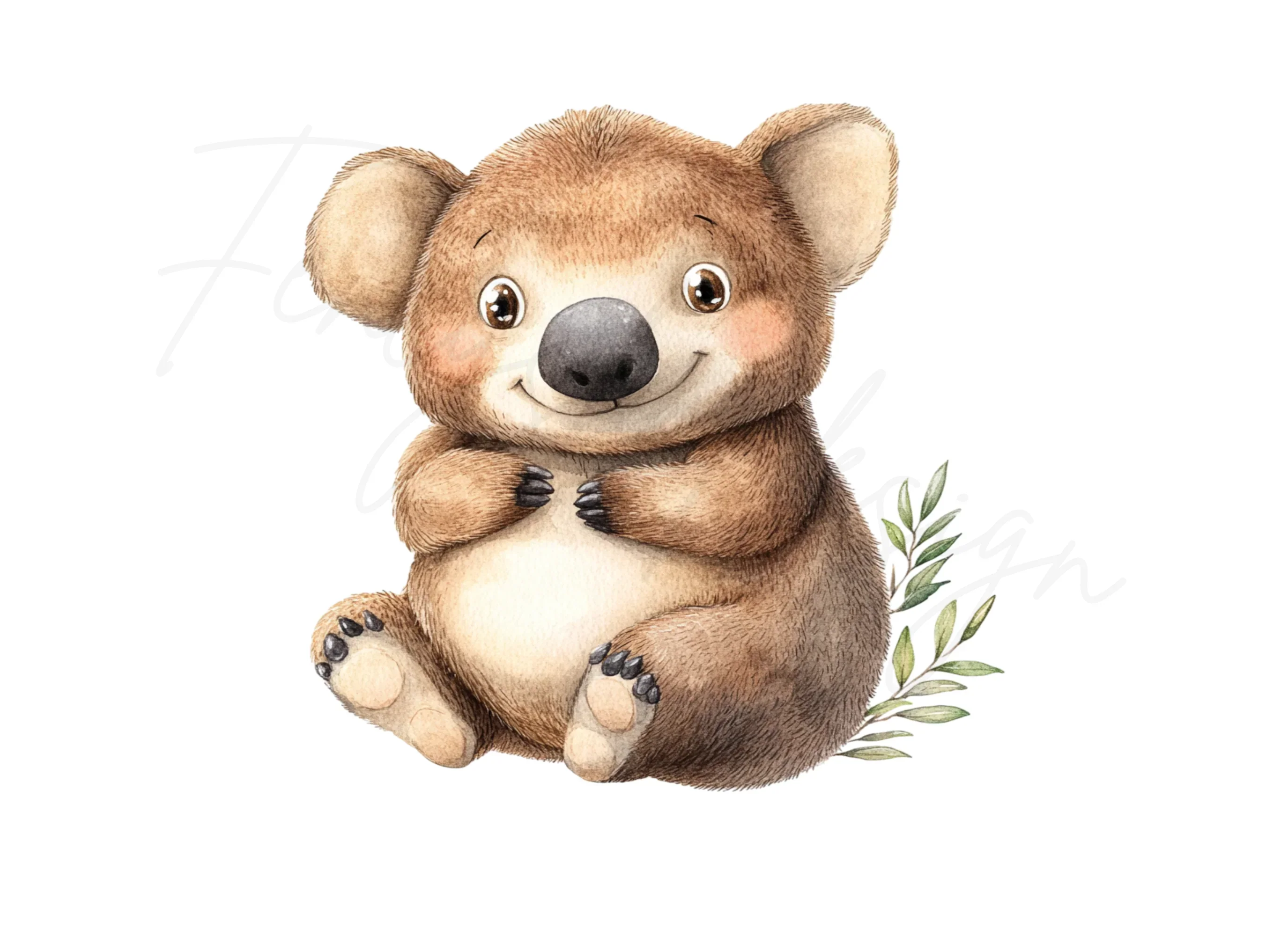 Cute Koala Bear Clipart Bundle - Image 2