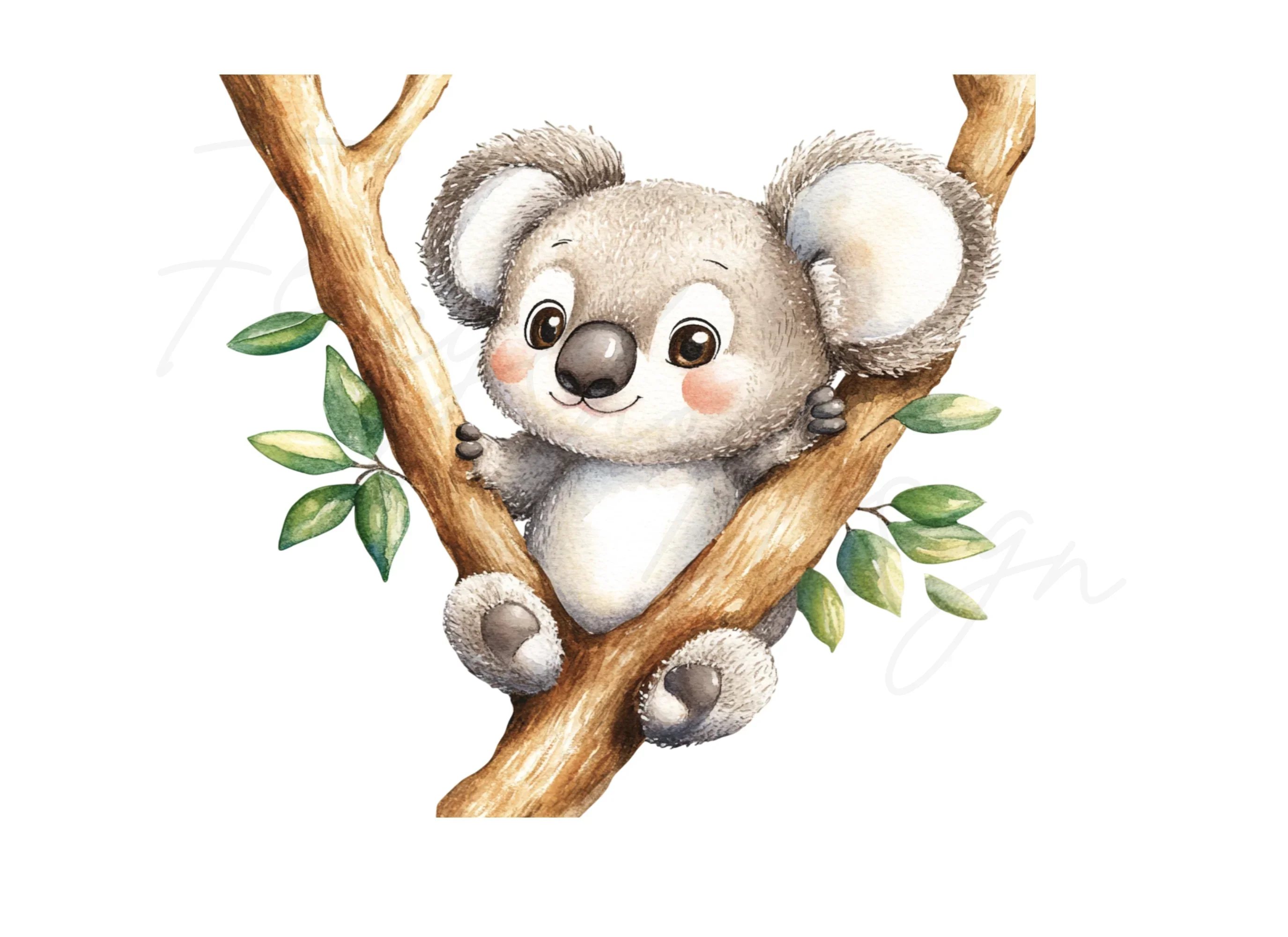 Cute Koala Bear Clipart Bundle - Image 3