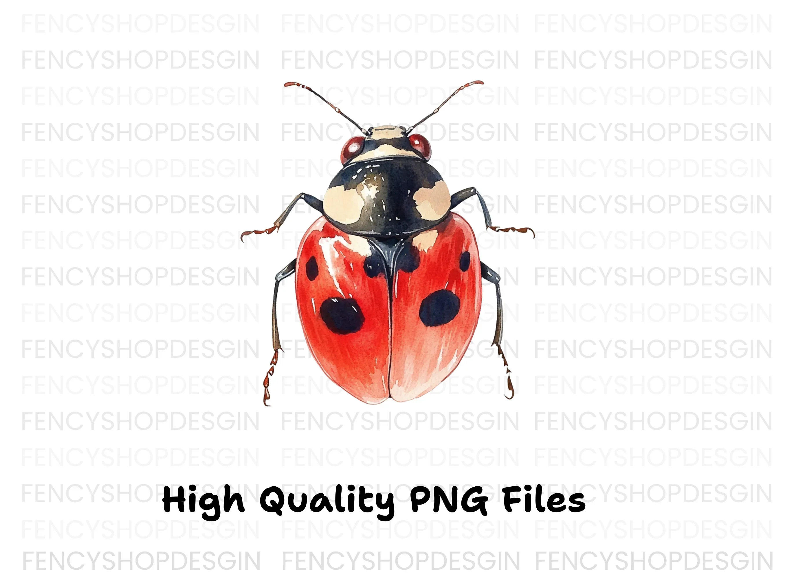 Cute Ladybug Clipart Bundle - Image 3