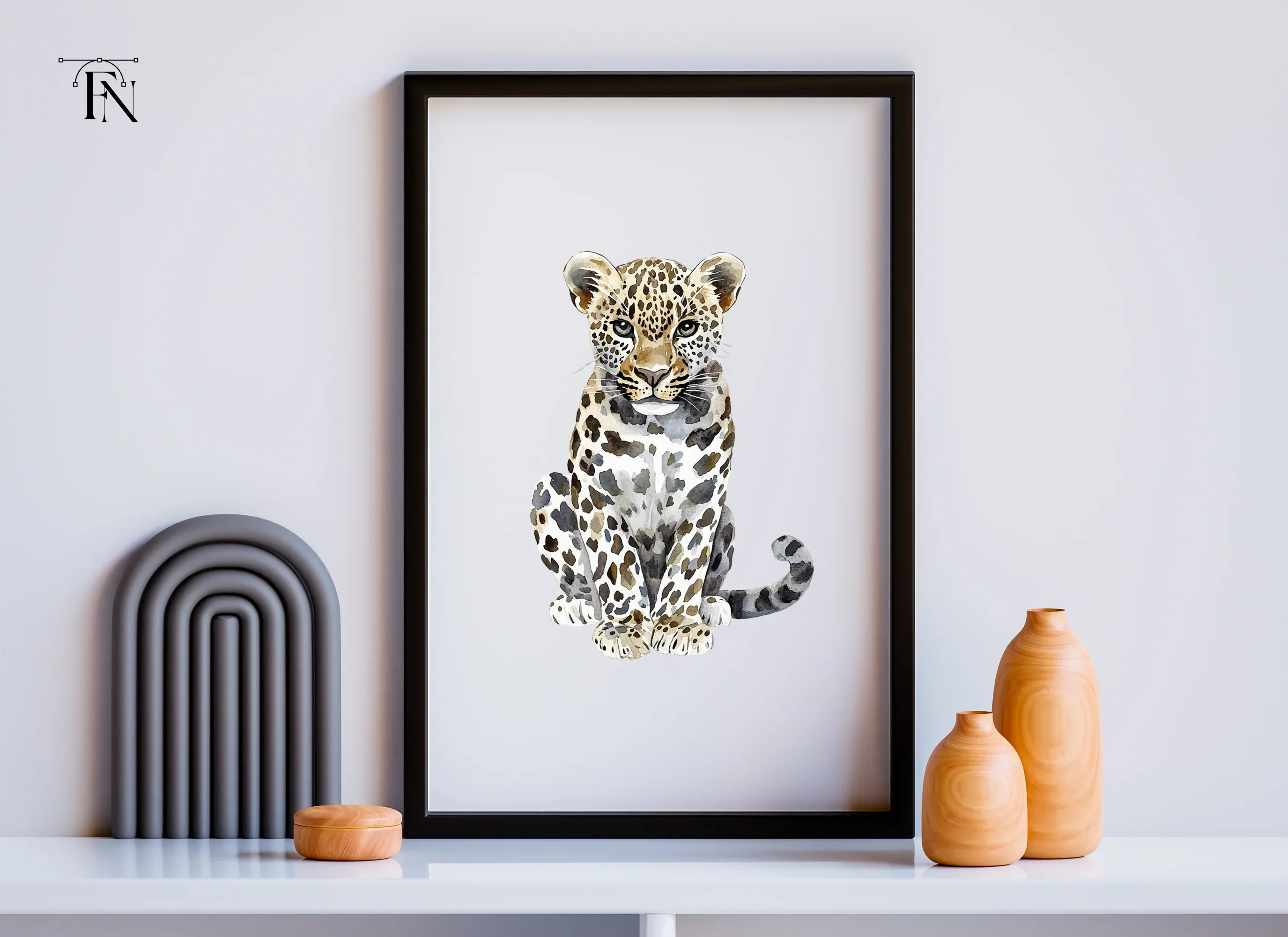 Cute Leopard Clipart Bundle - Image 6