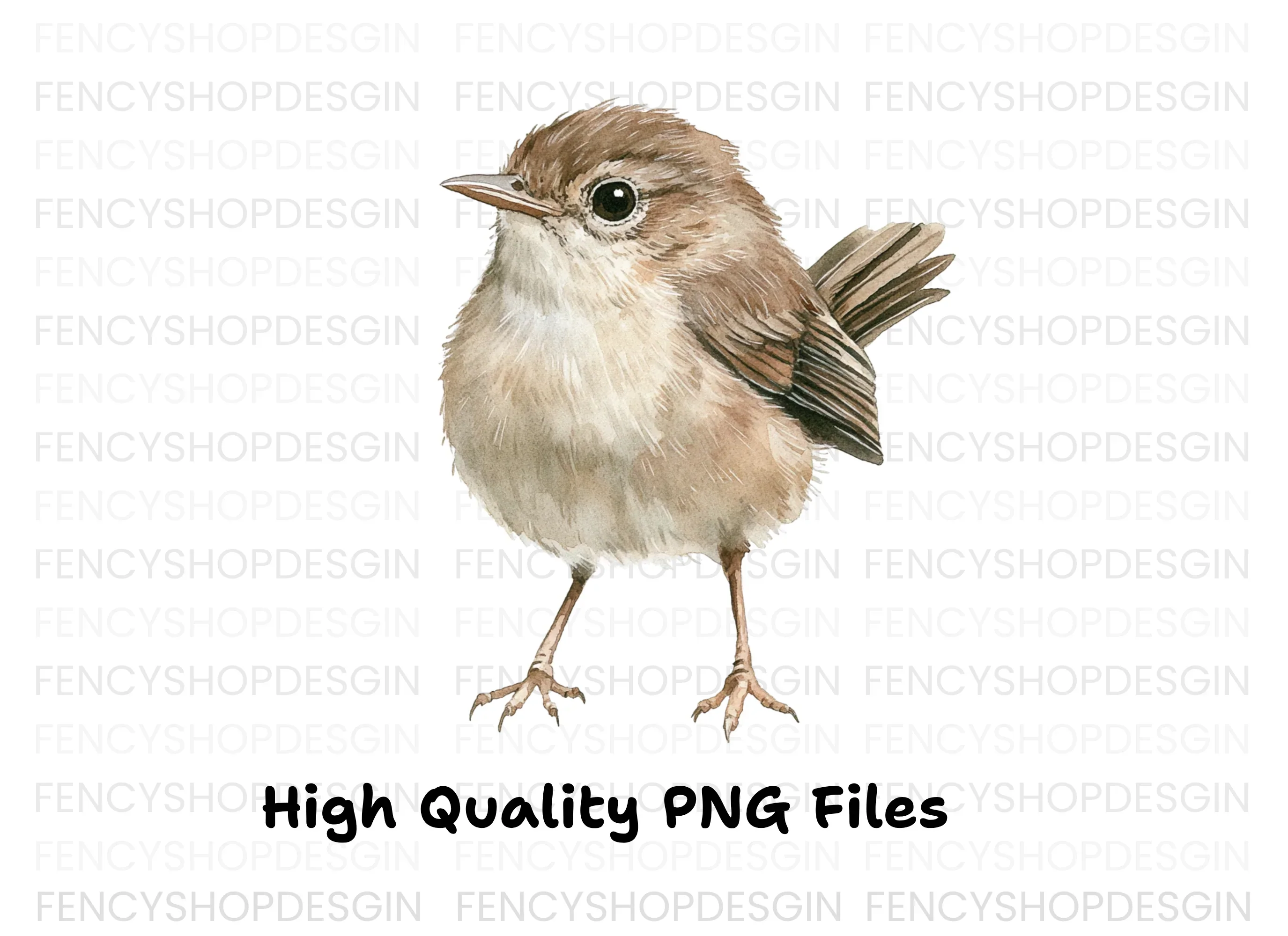 Cute Little Brown Birds Clipart Bundle - Image 2
