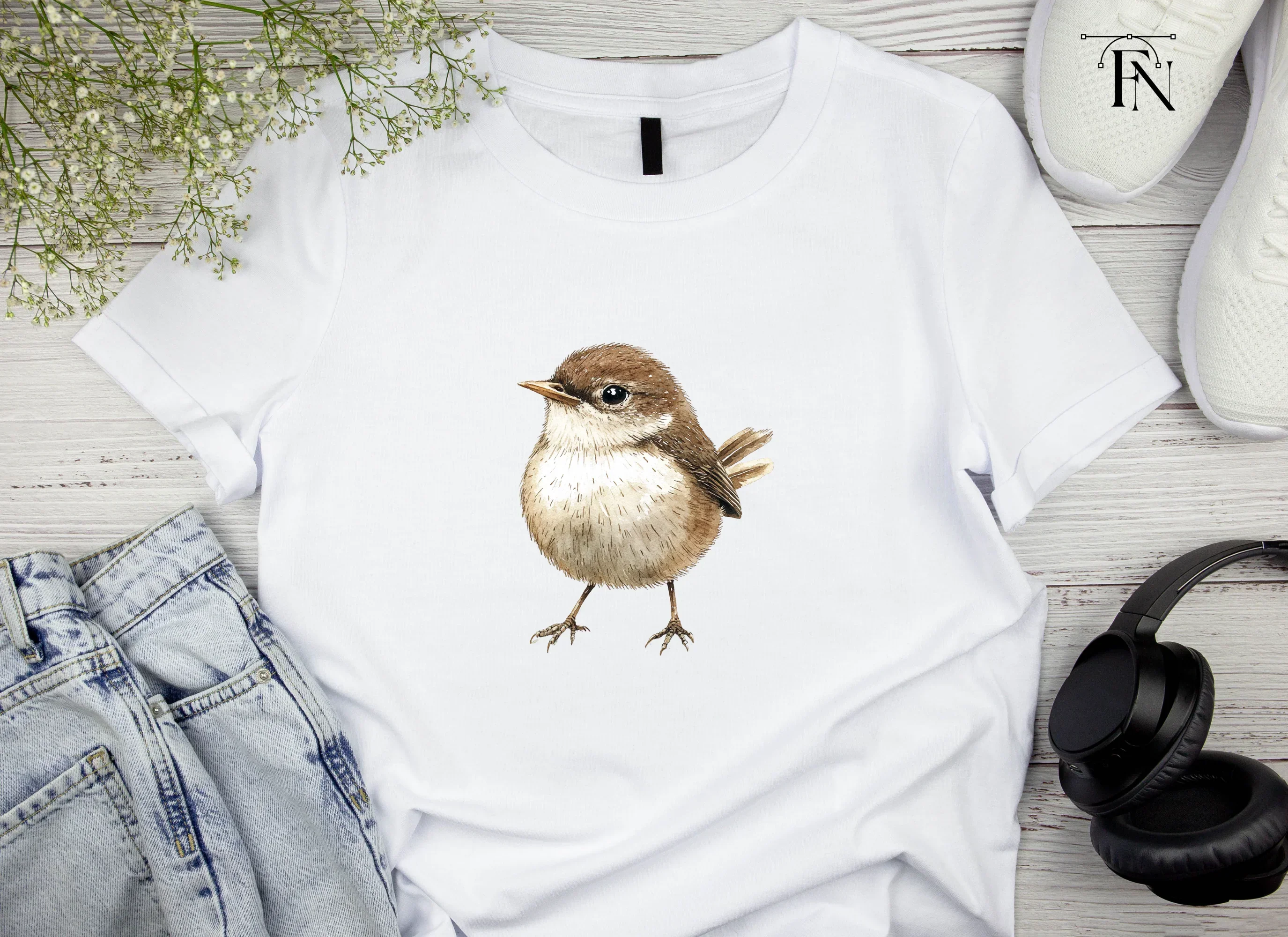 Cute Little Brown Birds Clipart Bundle - Image 6
