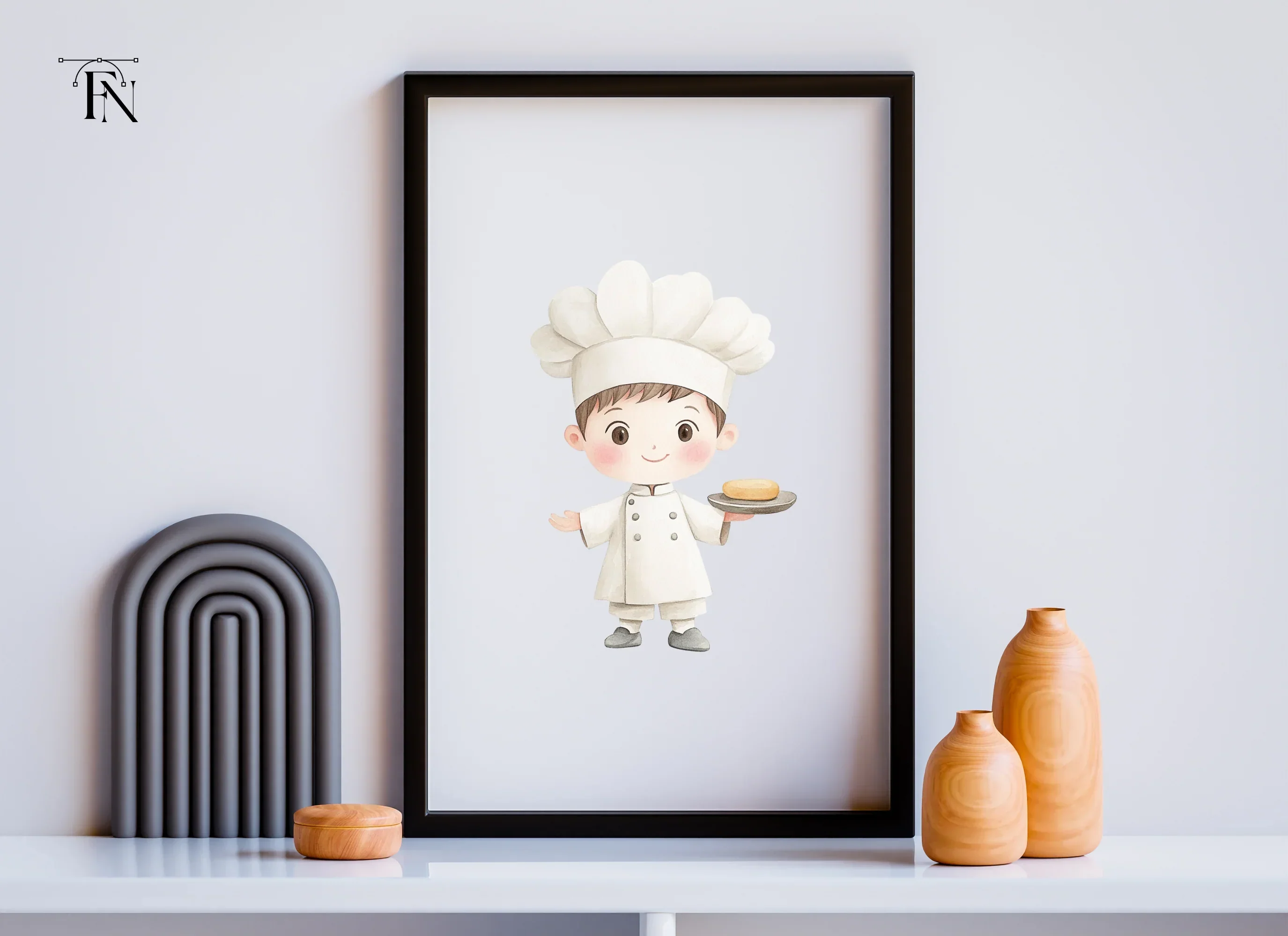 Cute Little Chef Clipart Bundle - Image 6