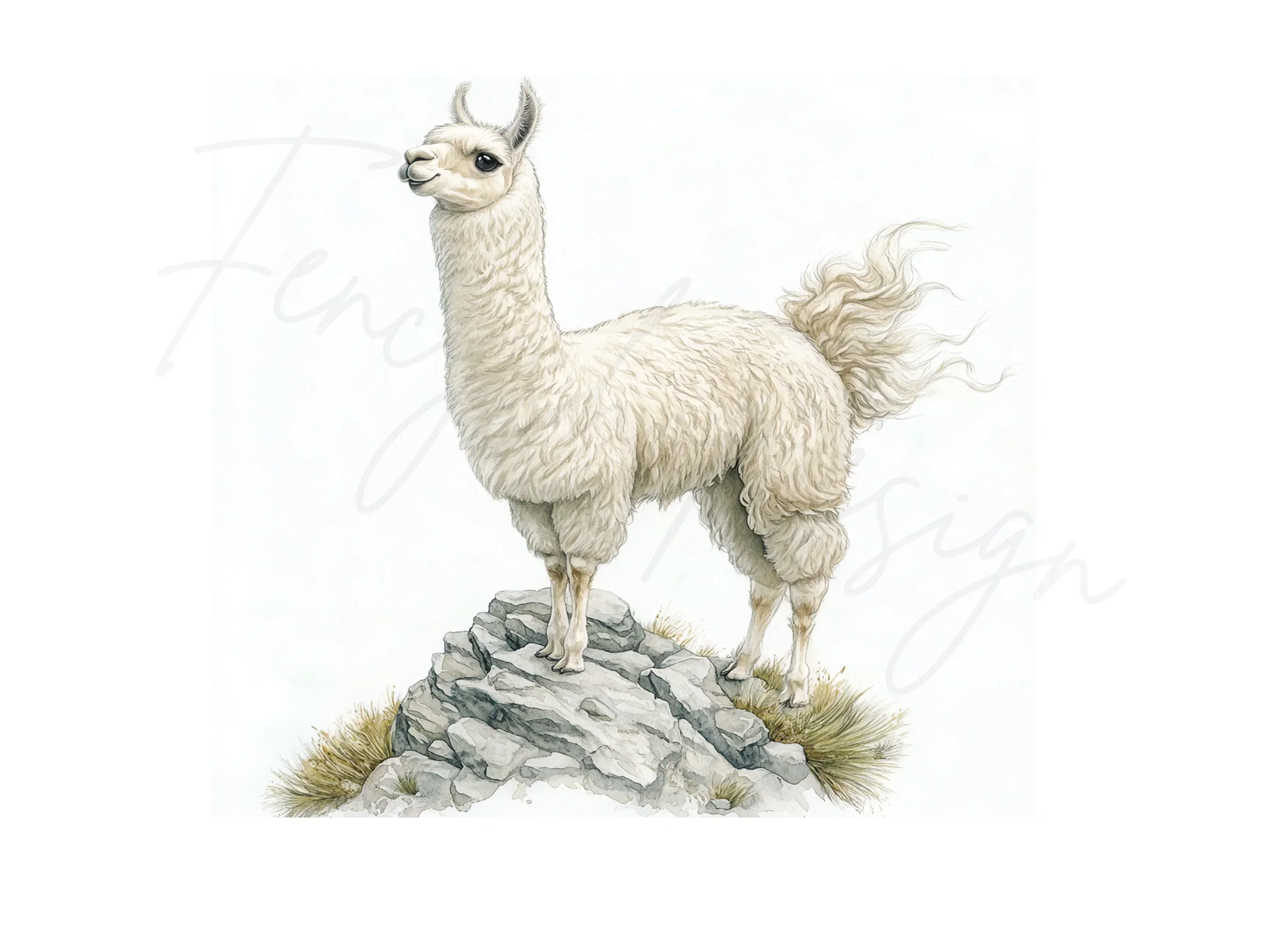 Cute Llama Clipart Bundle - Image 2
