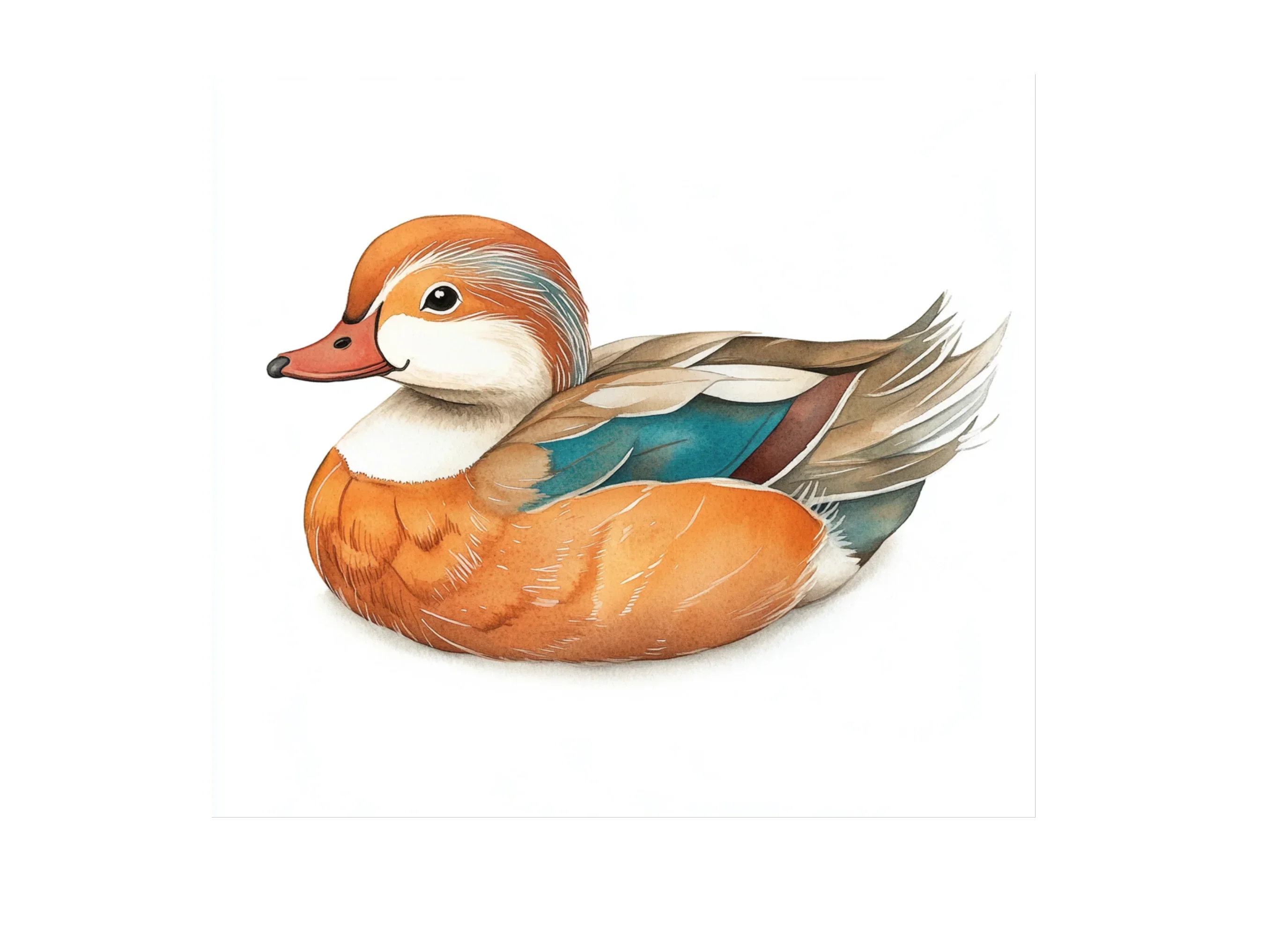 Cute Mandarin Duck Clipart Bundle - Image 2