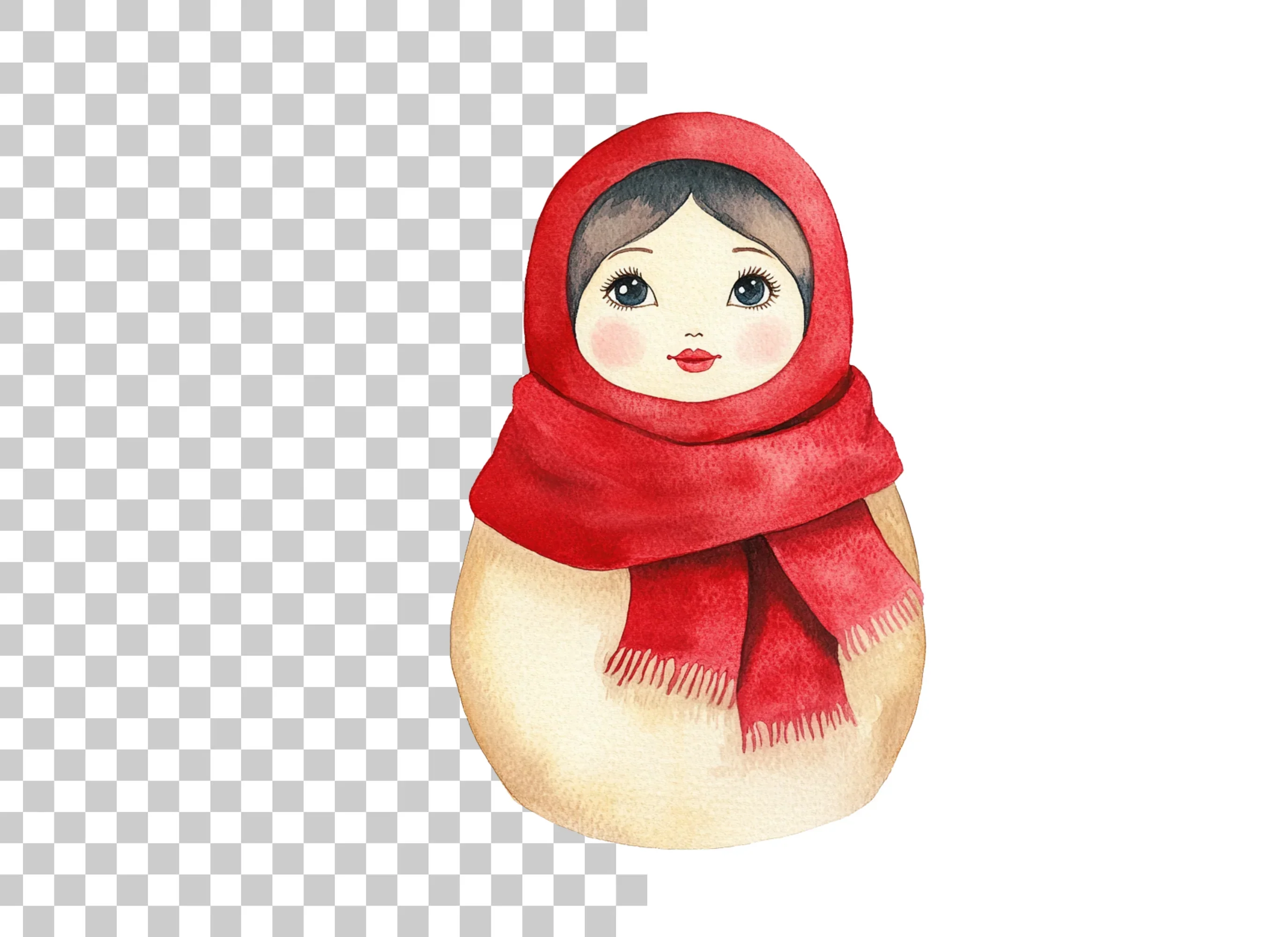 Cute Matryoshka Dolls Clipart Bundle - Image 2