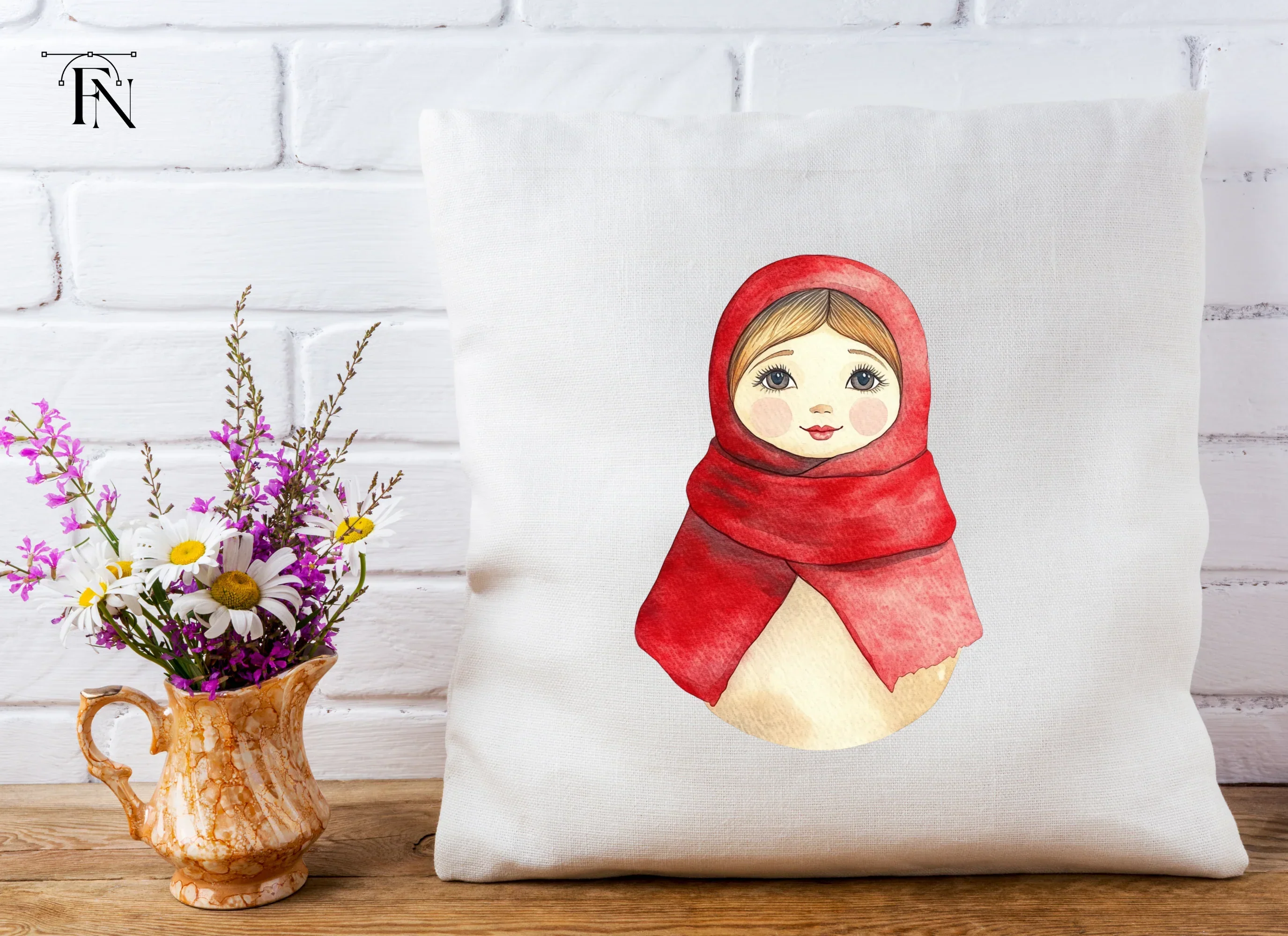 Cute Matryoshka Dolls Clipart Bundle - Image 5