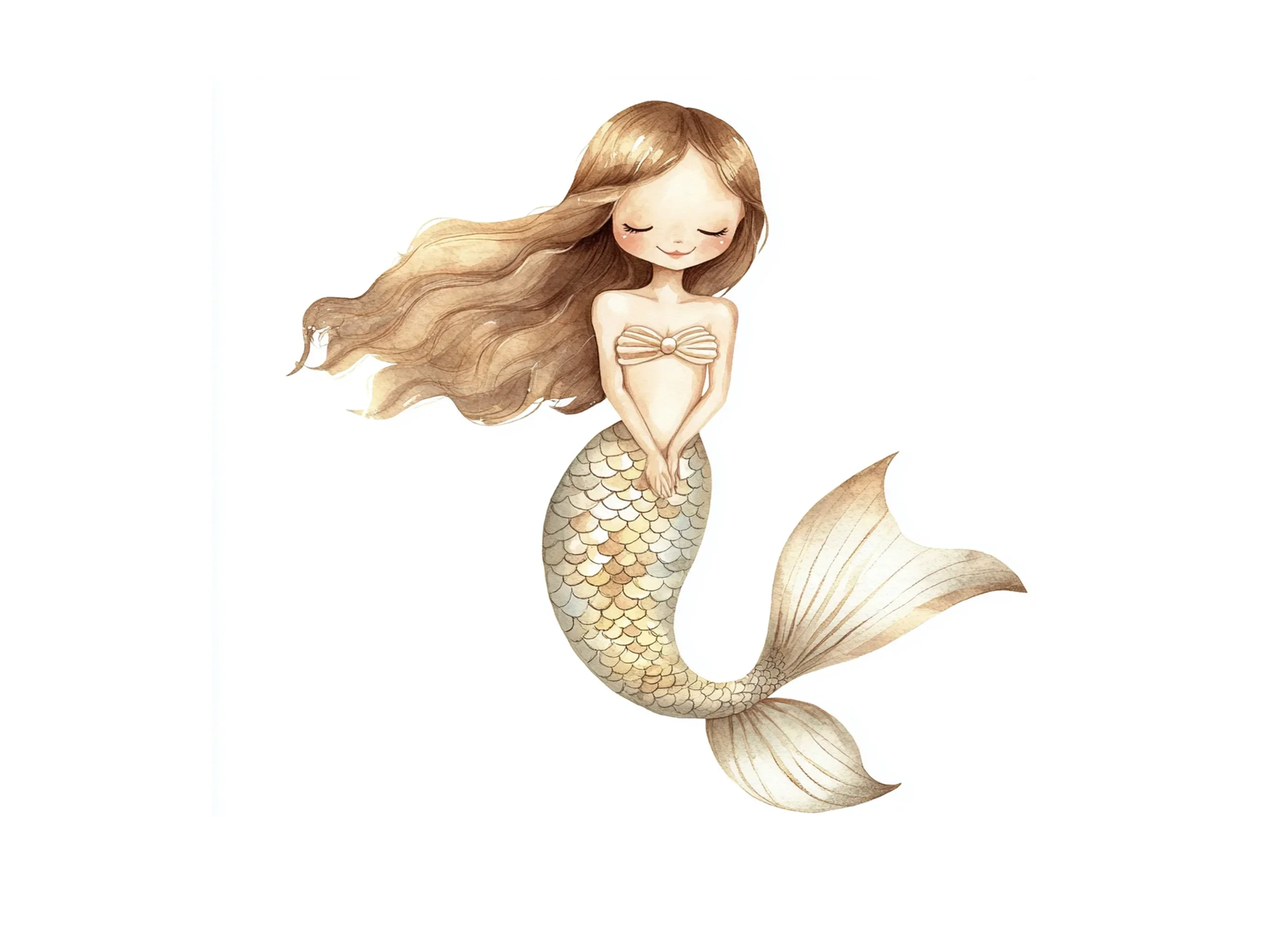 Cute Mermaid Clipart Bundle - Image 2