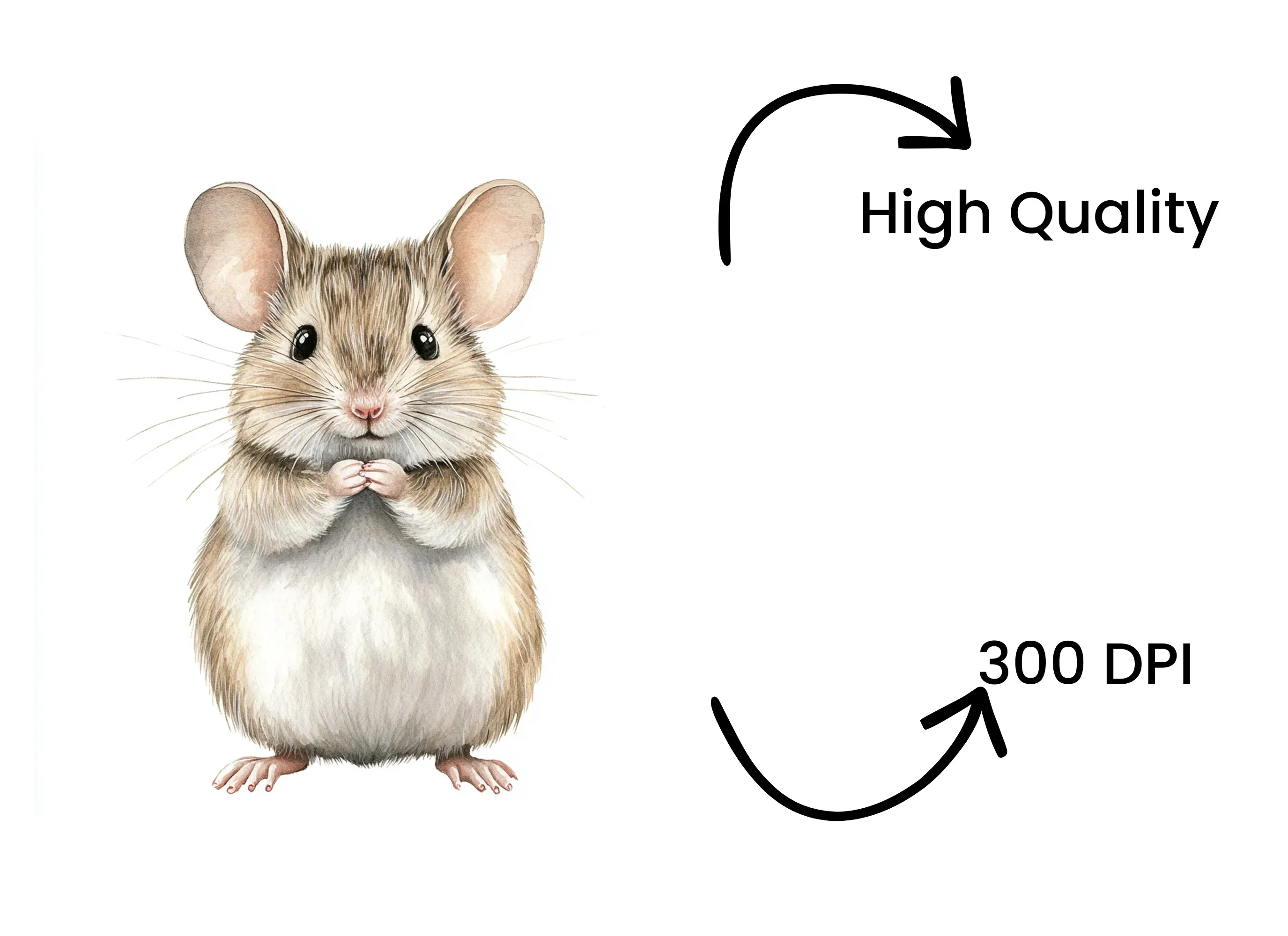 Cute Mouse Clipart Bundle - Image 4